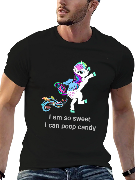 Unicorn Pooping Candy T-Shirt - Sweet & Funny