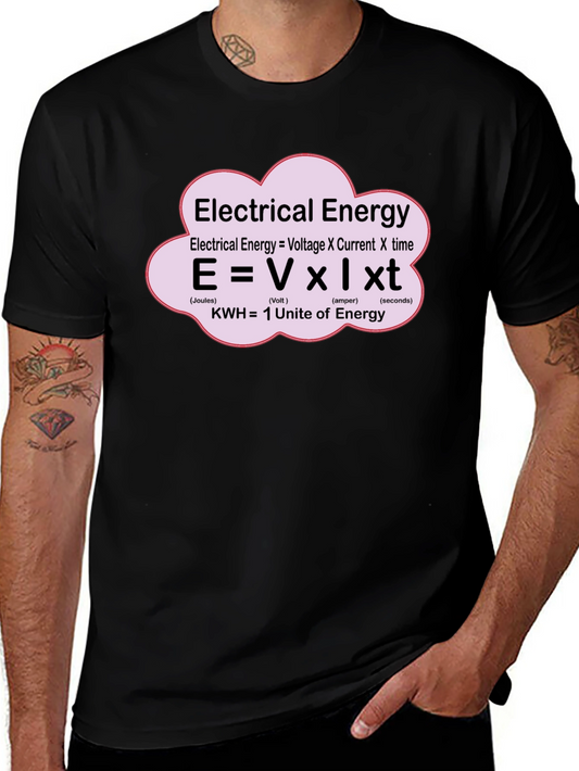 Electrical Energy Formula T-Shirt - Science Geek Apparel