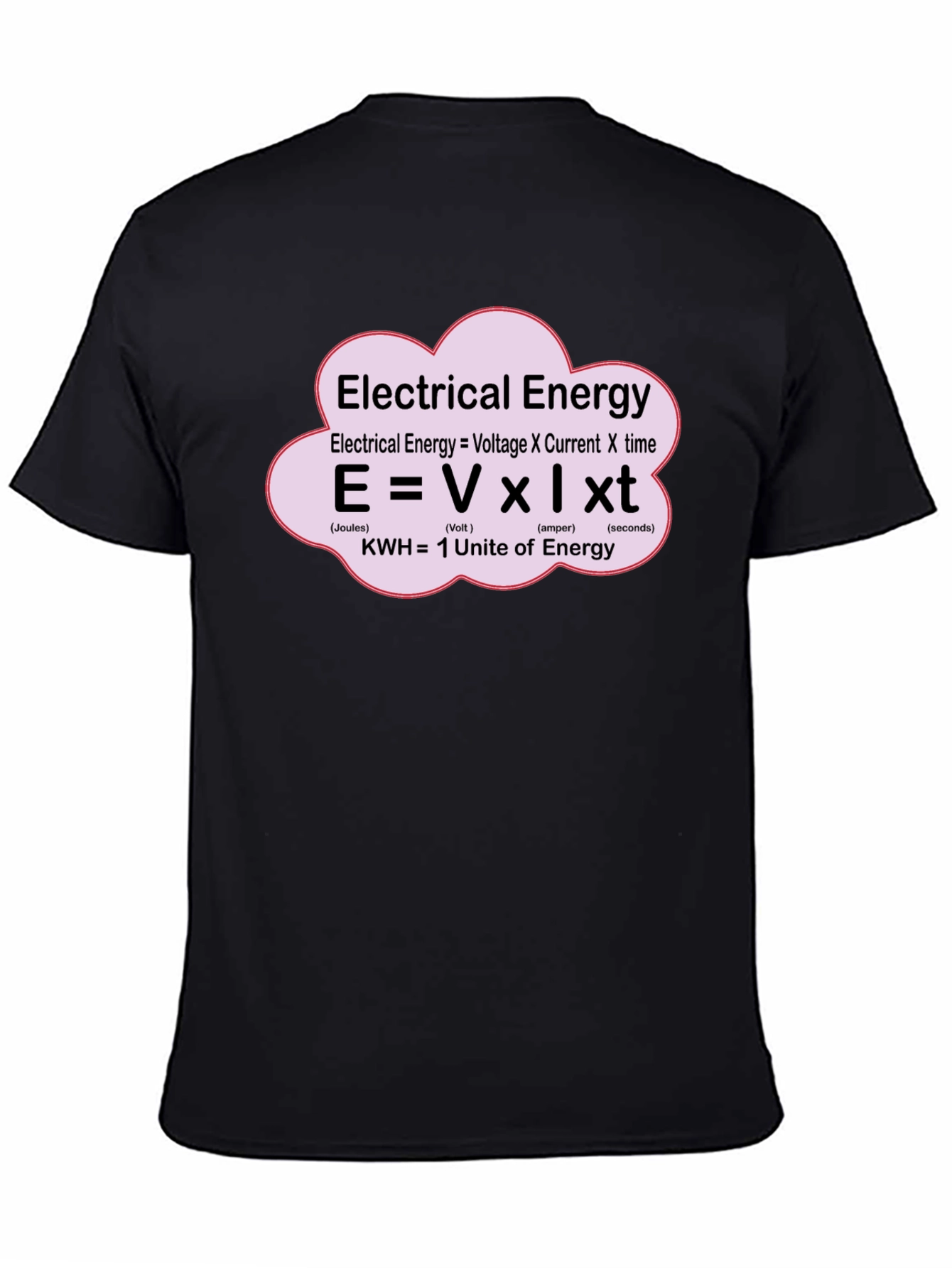 Electrical Energy Formula T-Shirt - Science Geek Apparel