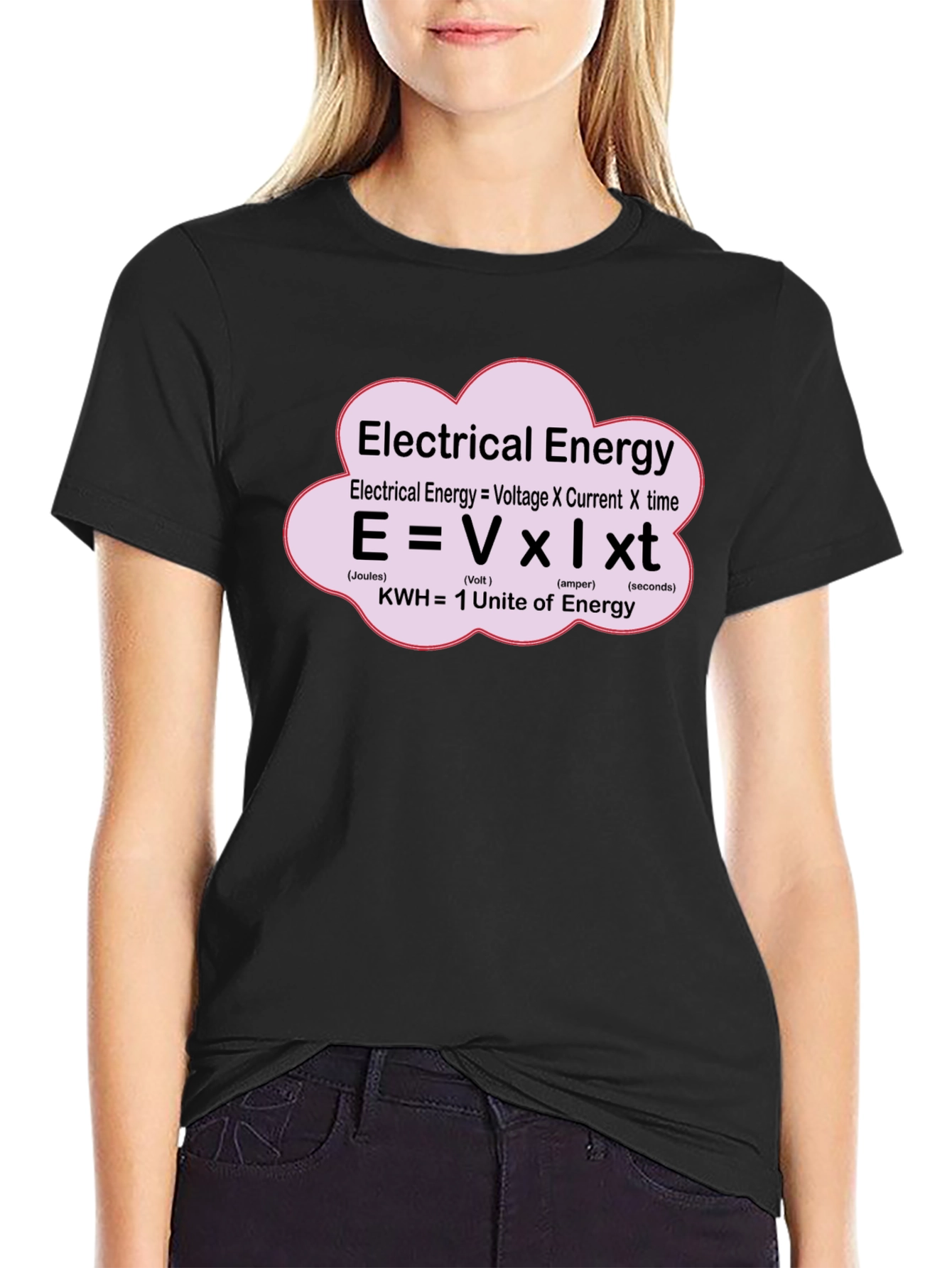 Electrical Energy Formula T-Shirt - Science Geek Apparel