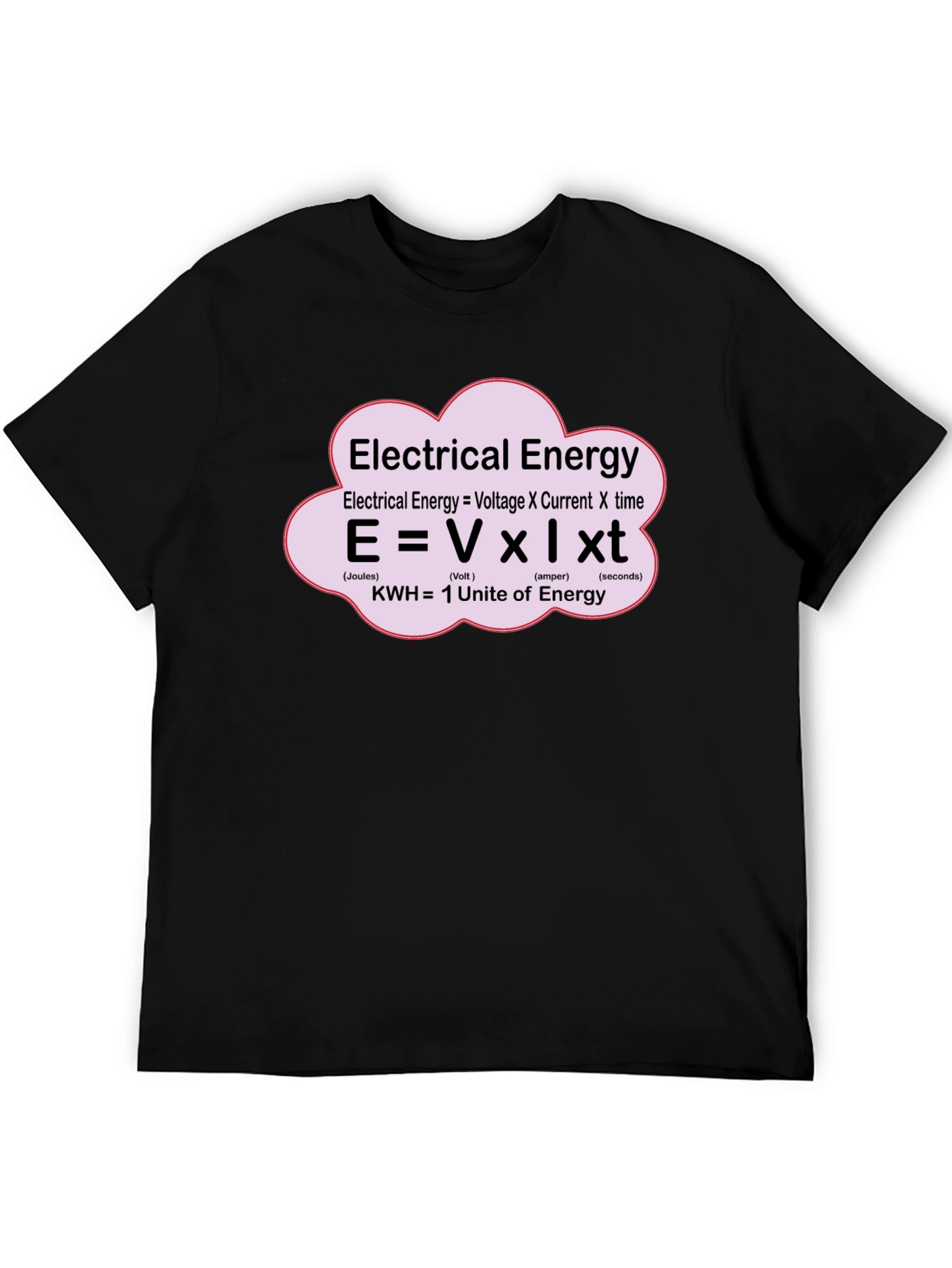 Electrical Energy Formula T-Shirt - Science Geek Apparel