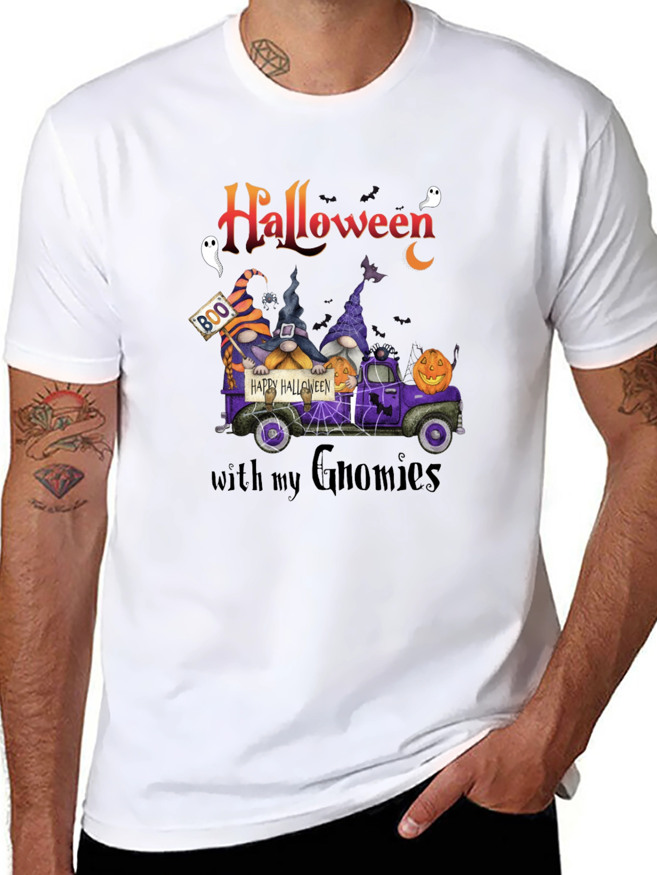 Halloween Gnomies T-Shirt - Spooky Fun