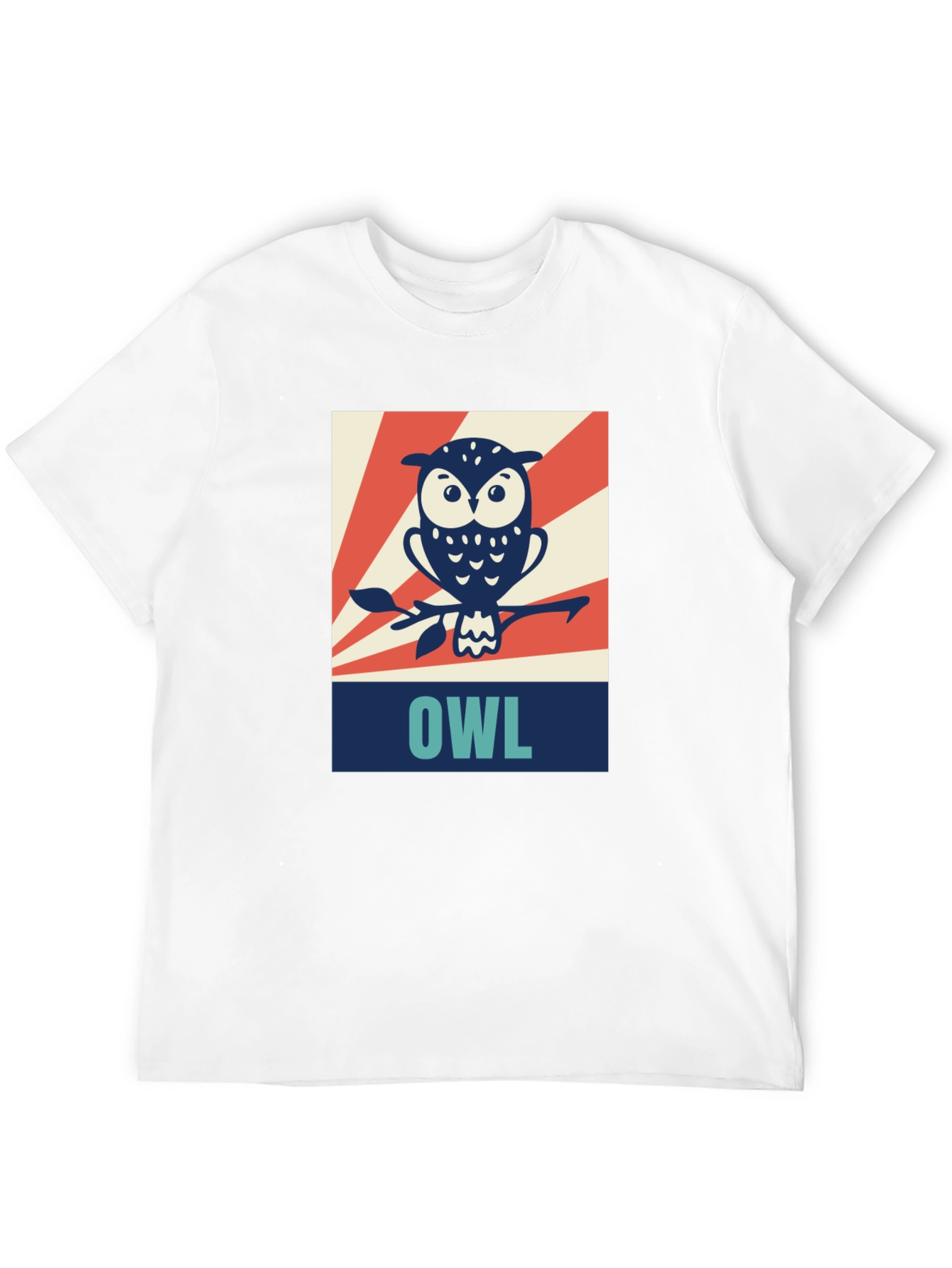 Retro Owl Graphic Tee - Cool Bird Design