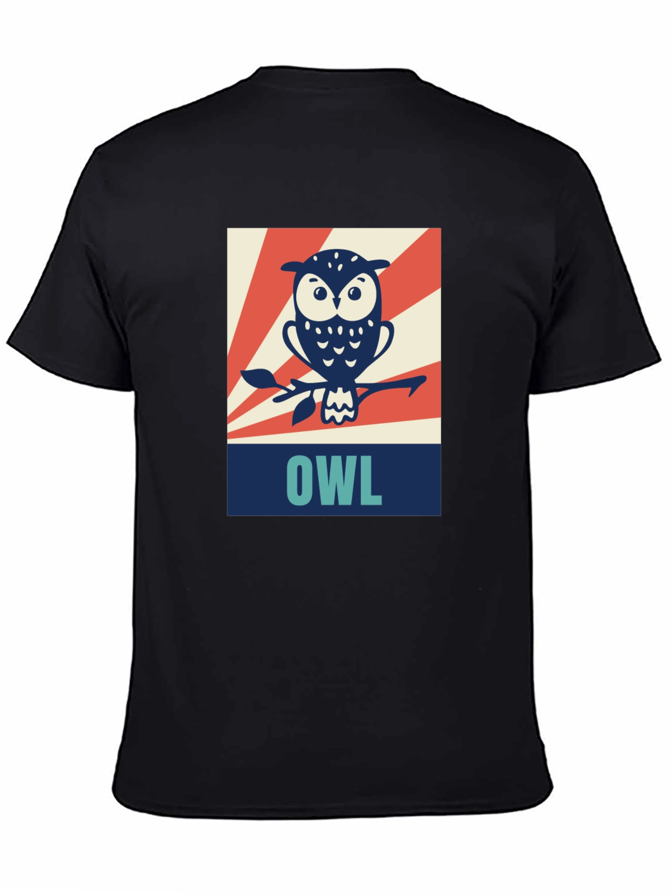 Retro Owl Graphic Tee - Cool Bird Design