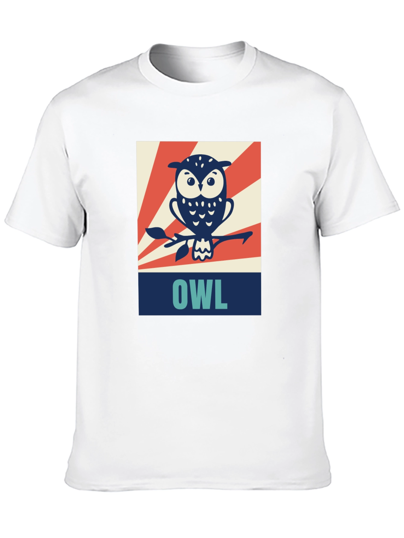 Retro Owl Graphic Tee - Cool Bird Design