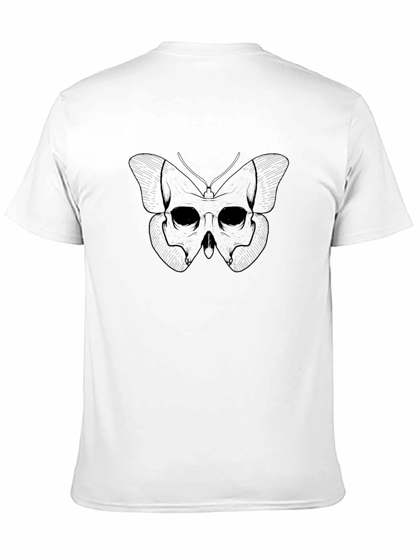 Skull Butterfly Graphic Tee - Mens