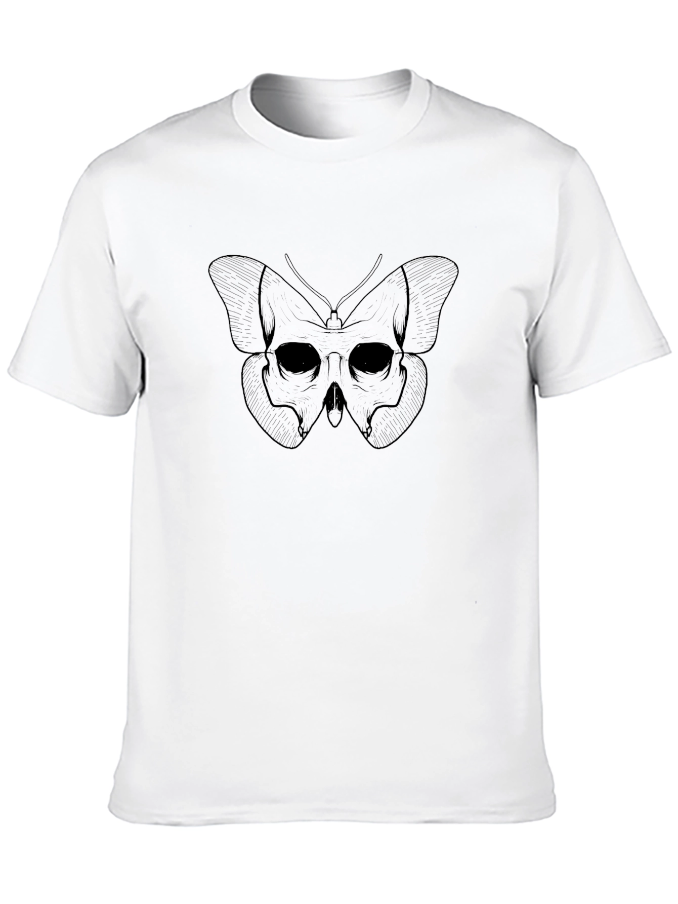Skull Butterfly Graphic Tee - Mens