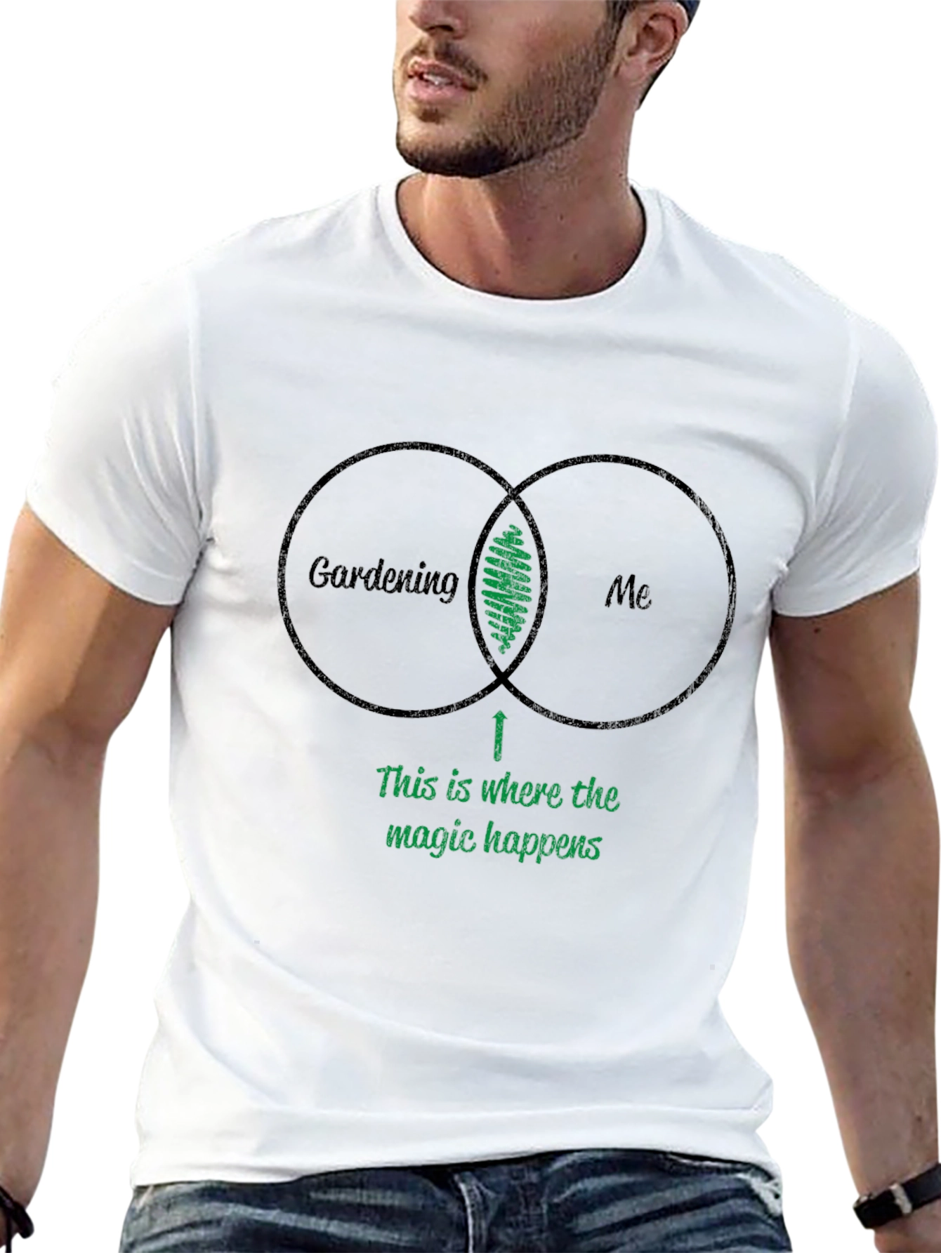 Gardening & Me Venn Diagram T-Shirt