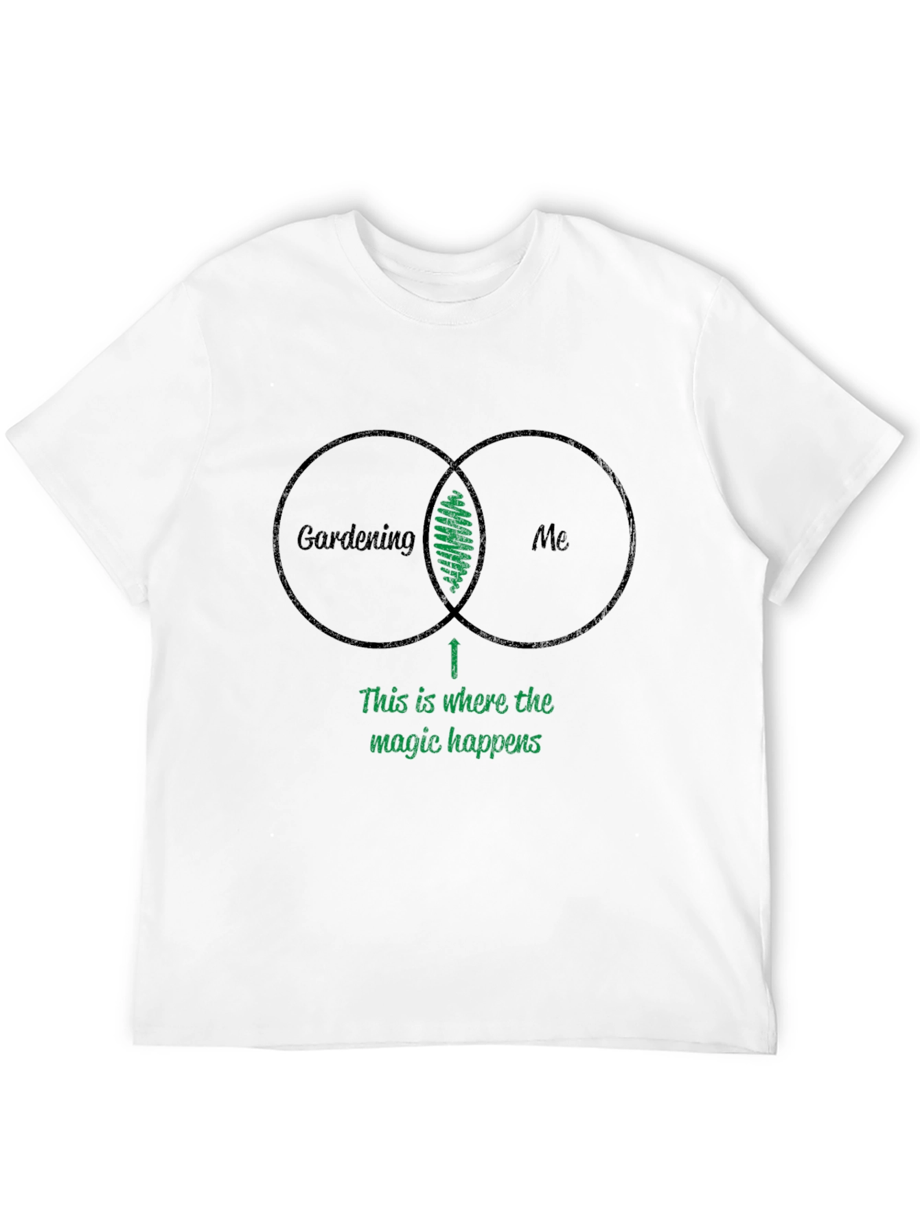 Gardening & Me Venn Diagram T-Shirt