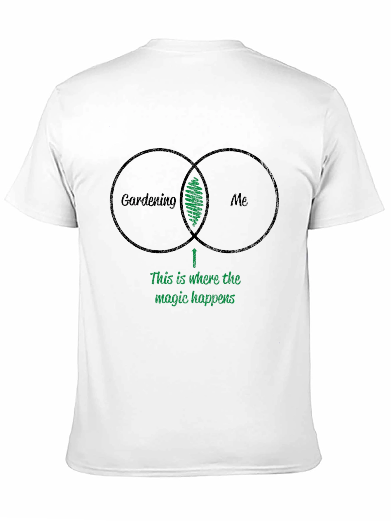 Gardening & Me Venn Diagram T-Shirt
