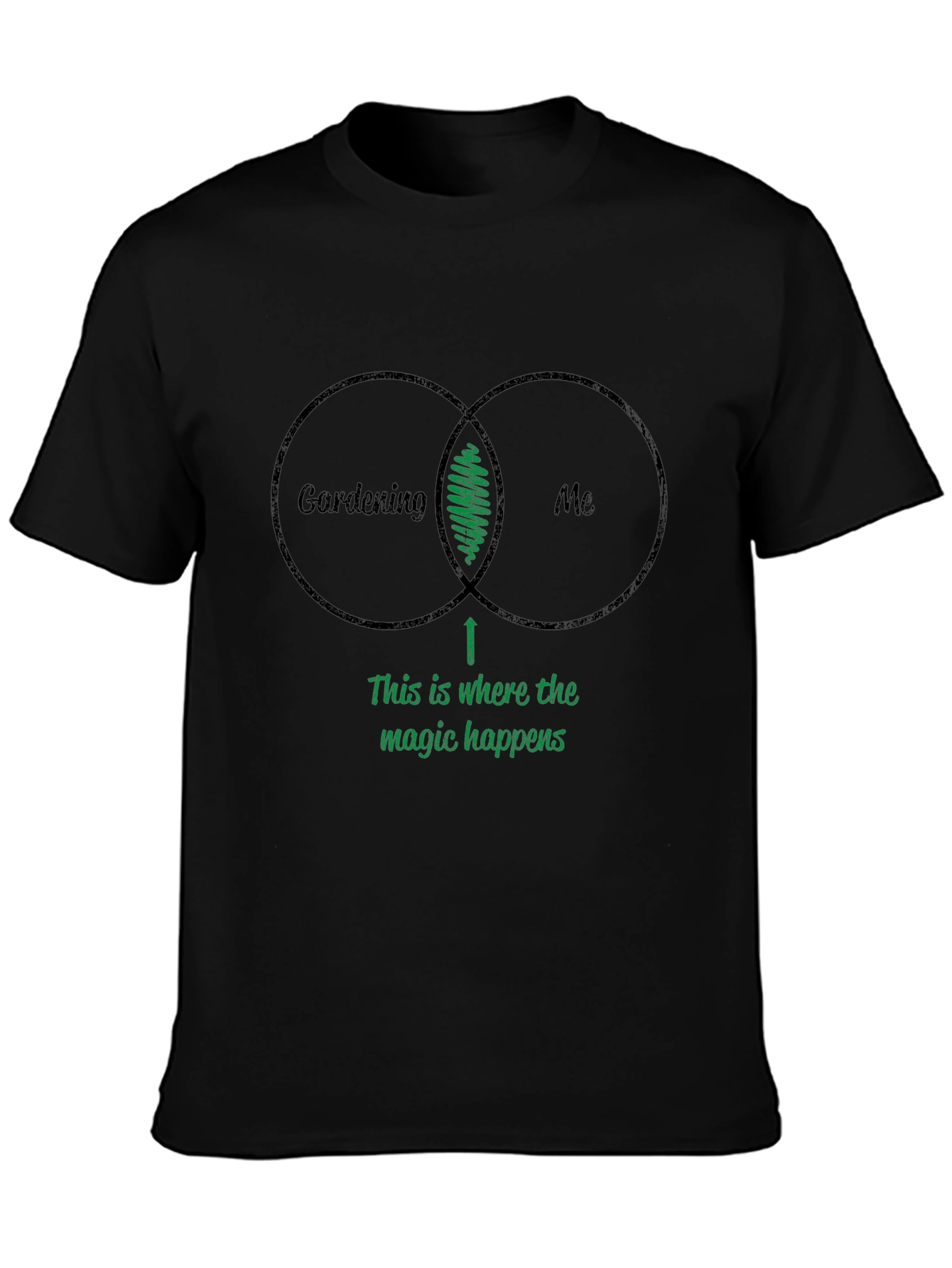 Gardening & Me Venn Diagram T-Shirt