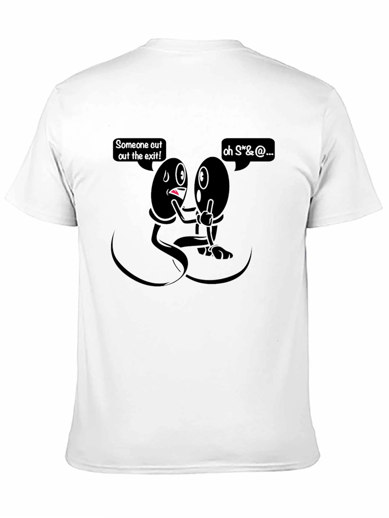 Humorous Anatomy T-Shirt - The Exit!