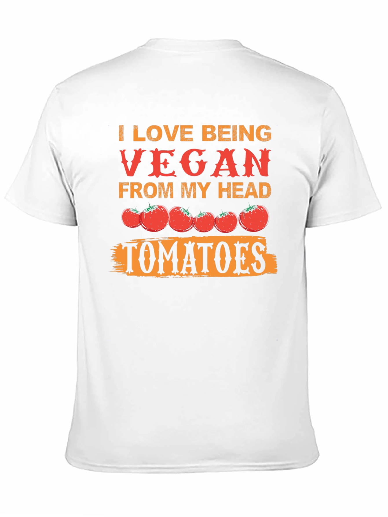 Vegan Tomato Graphic Tee - From My Head Tomatoes!