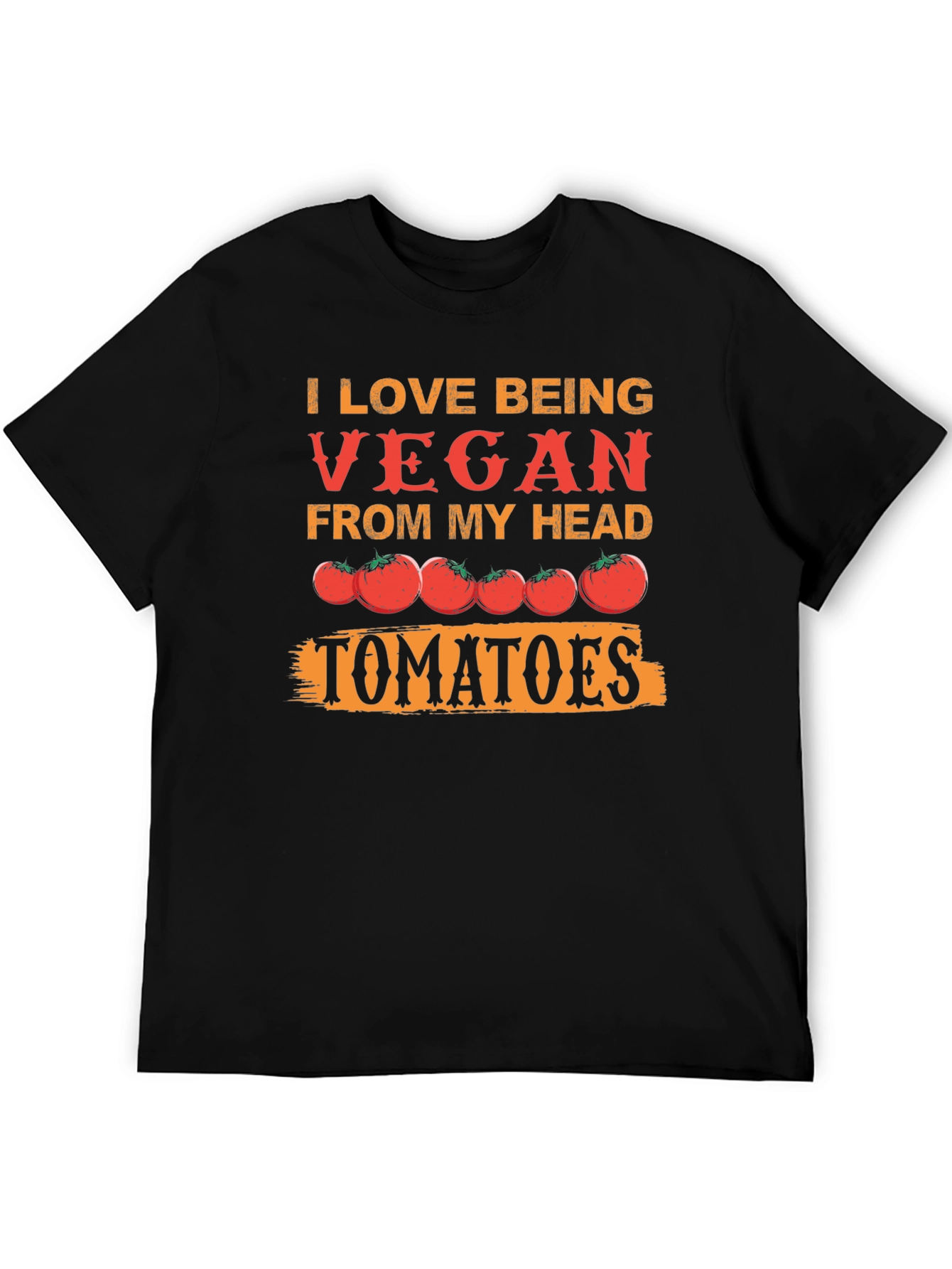 Vegan Tomato Graphic Tee - From My Head Tomatoes!