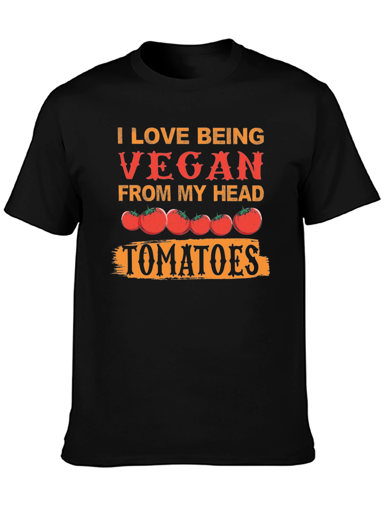 Vegan Tomato Graphic Tee - From My Head Tomatoes!