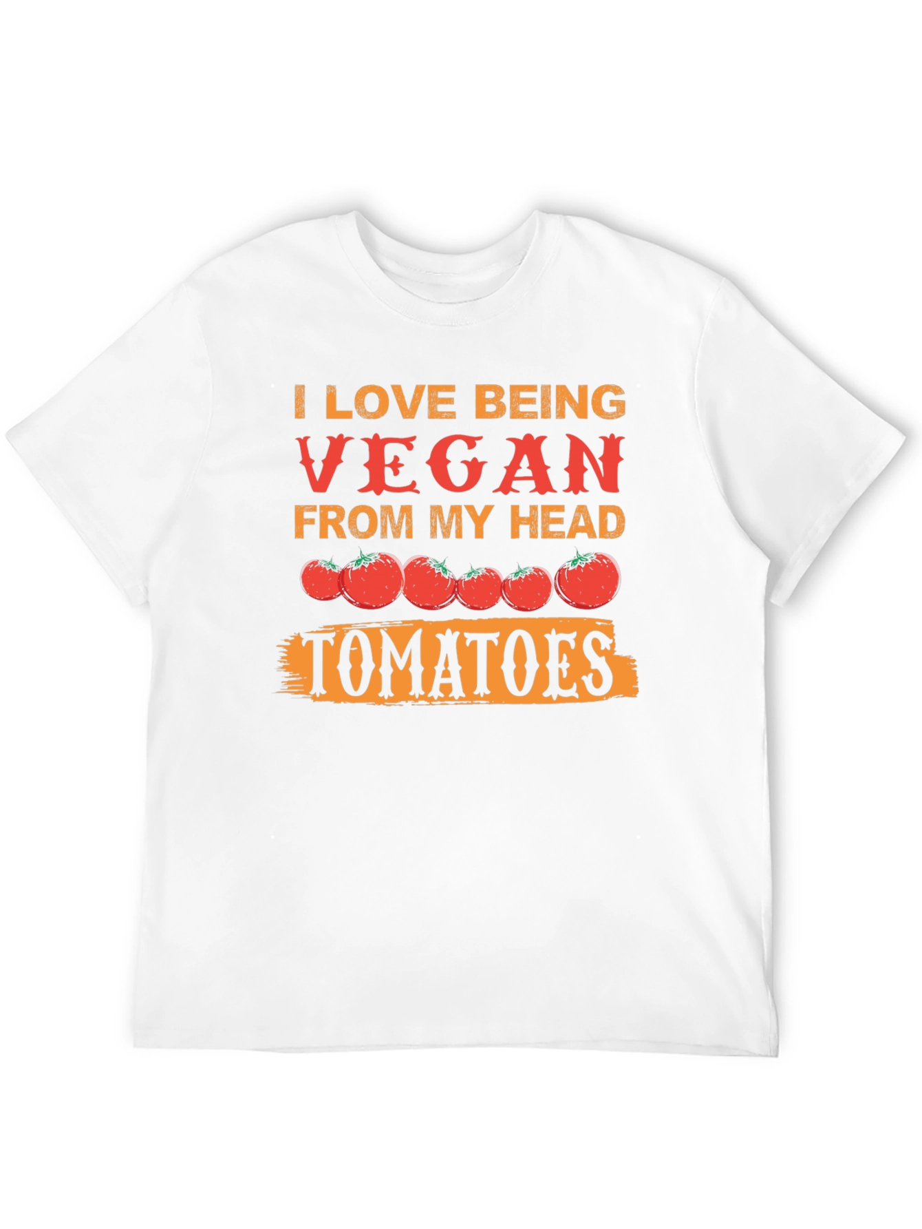 Vegan Tomato Graphic Tee - From My Head Tomatoes!