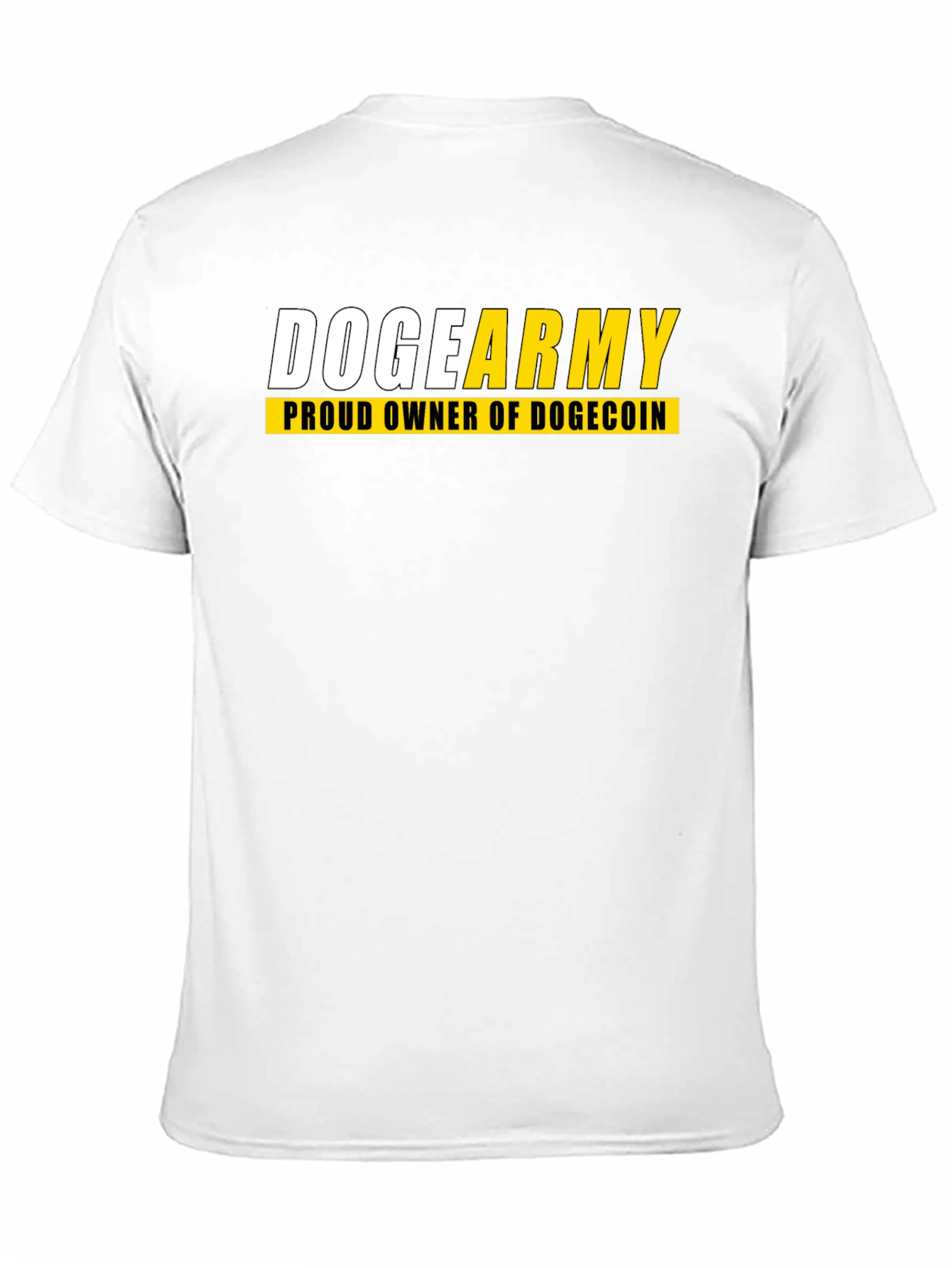 Doge Army Proud Owner Dogecoin Black T-Shirt