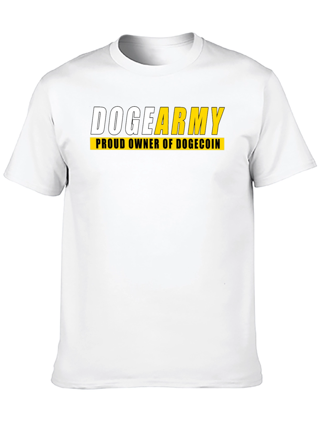 Doge Army Proud Owner Dogecoin Black T-Shirt
