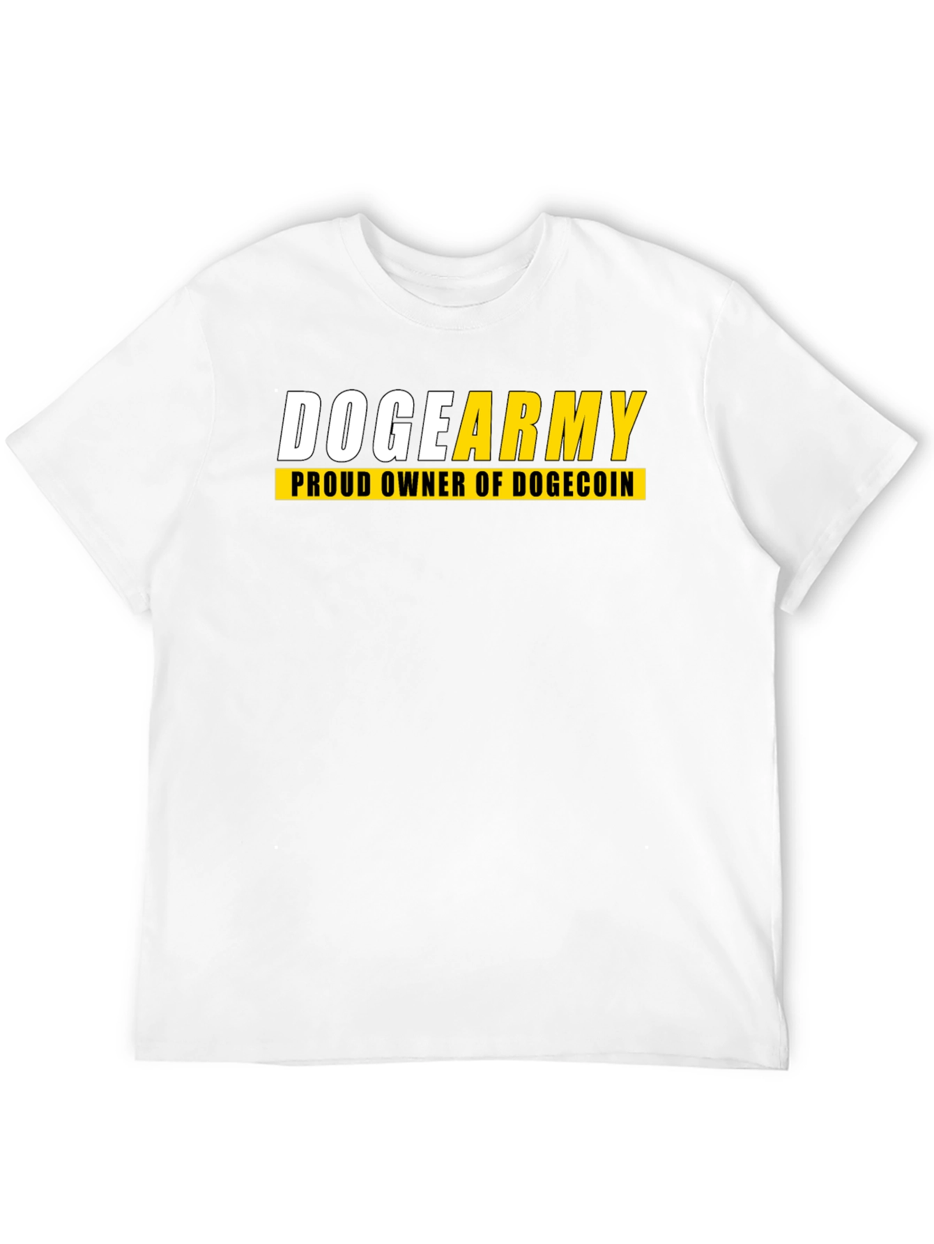 Doge Army Proud Owner Dogecoin Black T-Shirt