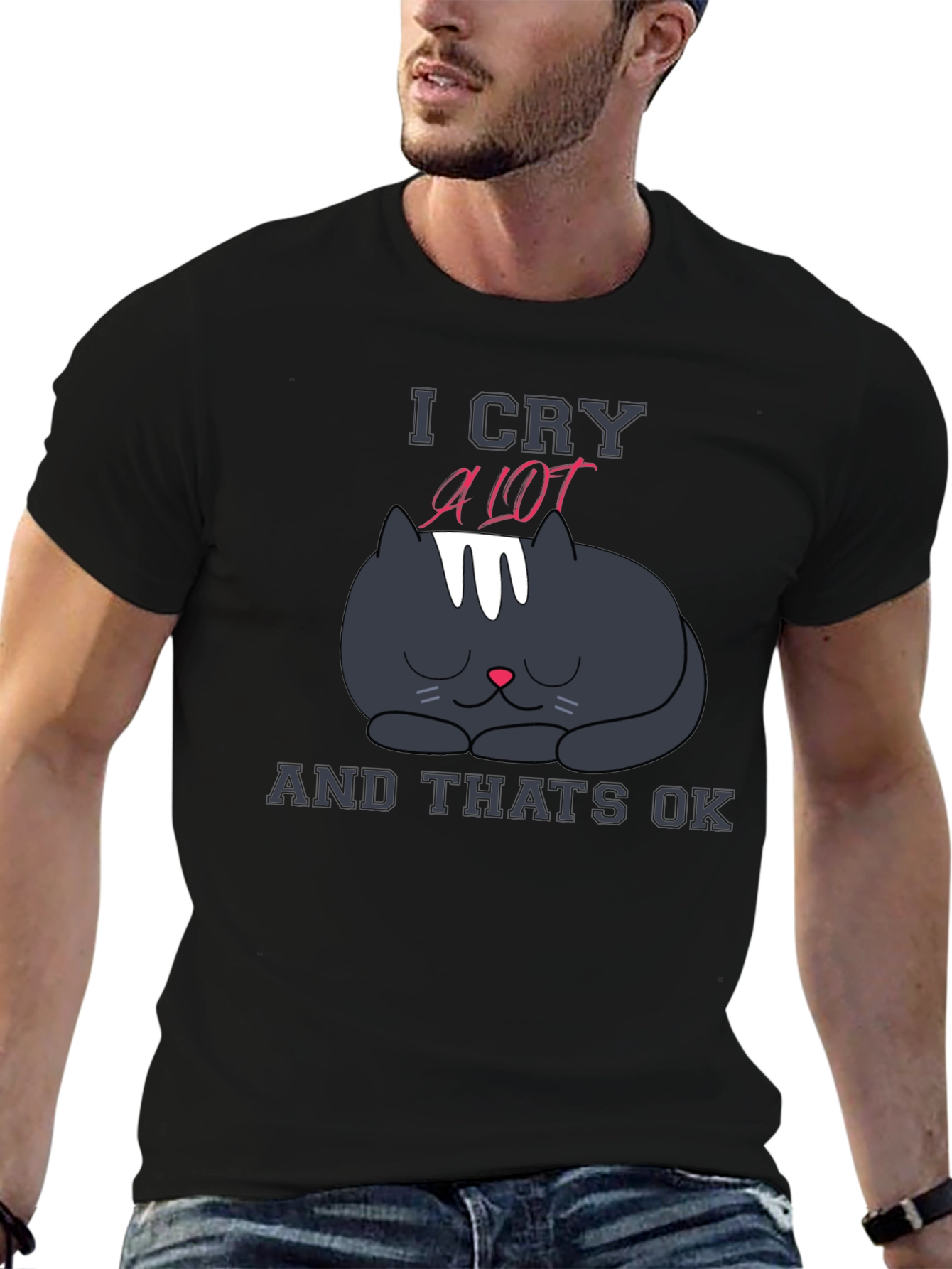 I Cry A Lot Cat T-Shirt