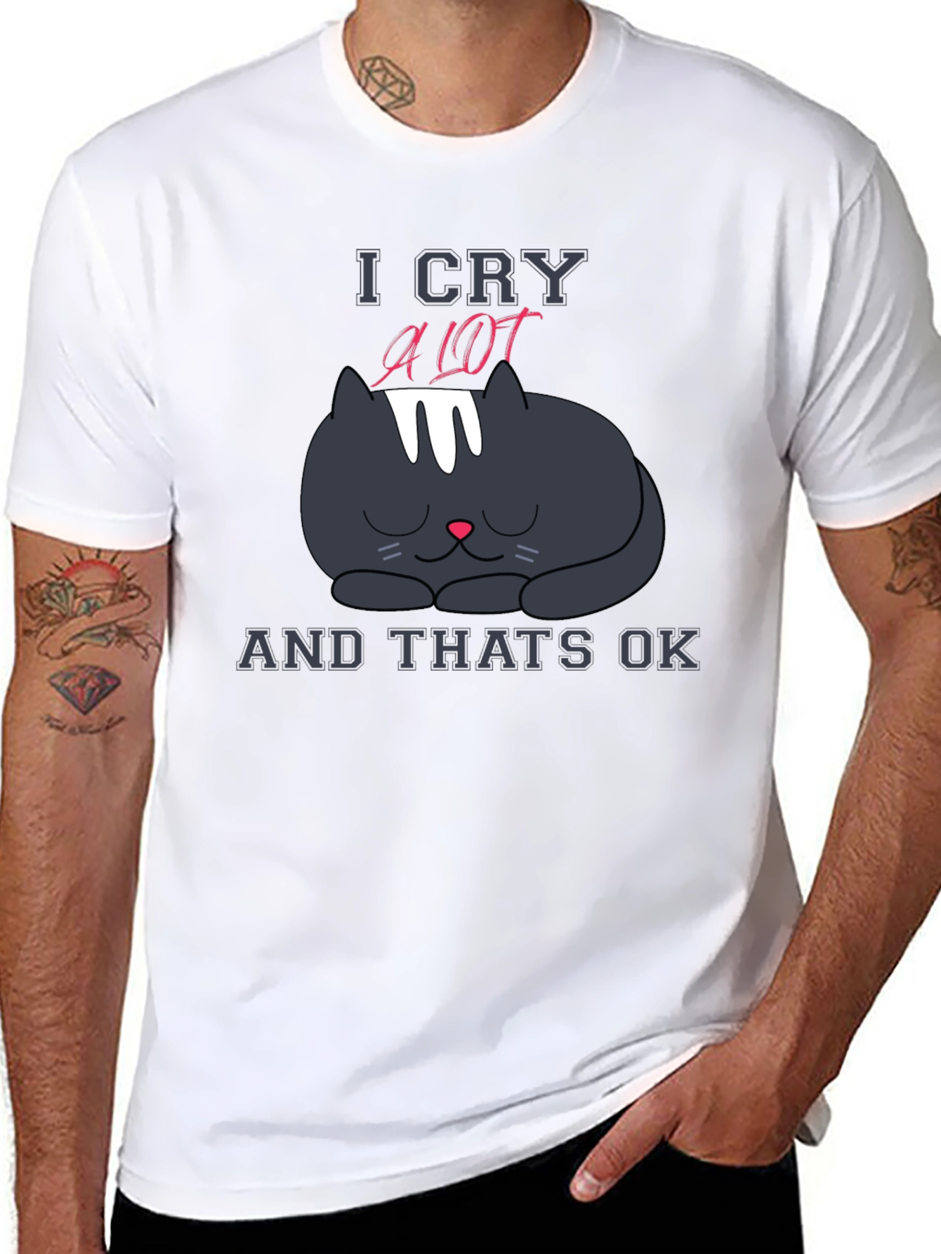 I Cry A Lot Cat T-Shirt