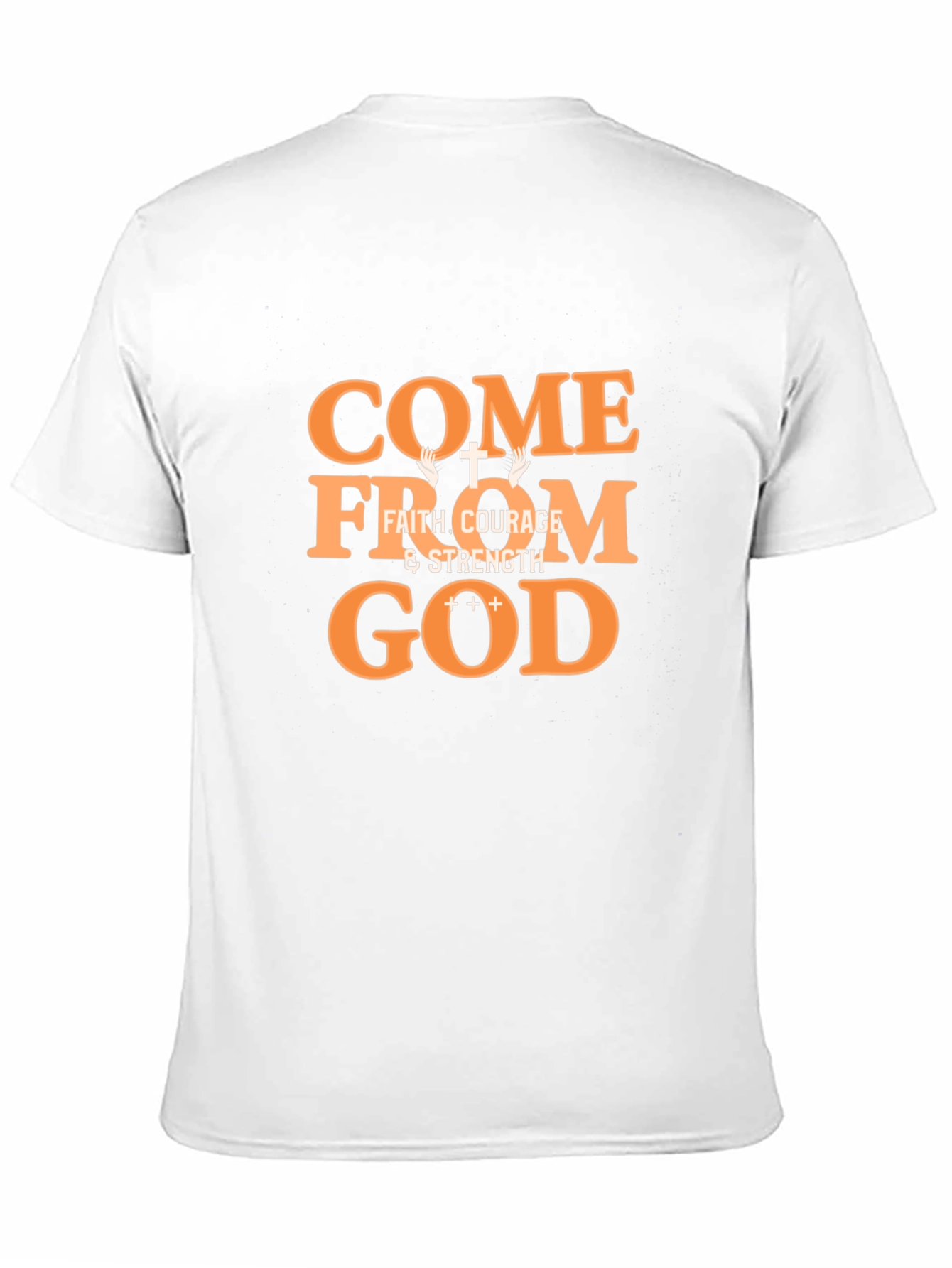 Come From God Faith Graphic Tee - Black
