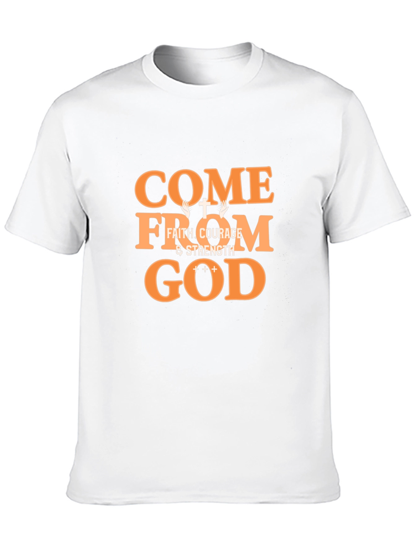 Come From God Faith Graphic Tee - Black