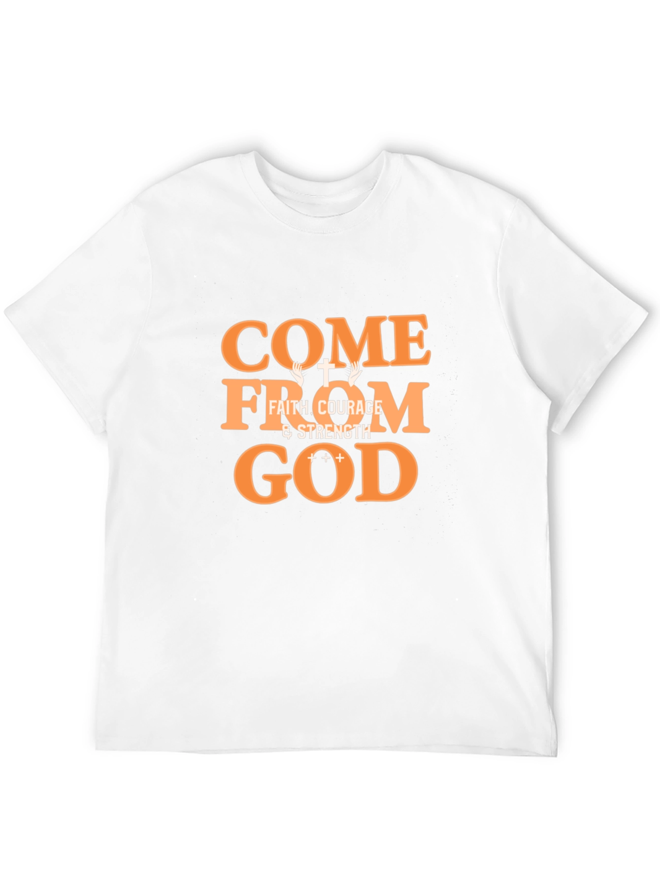 Come From God Faith Graphic Tee - Black