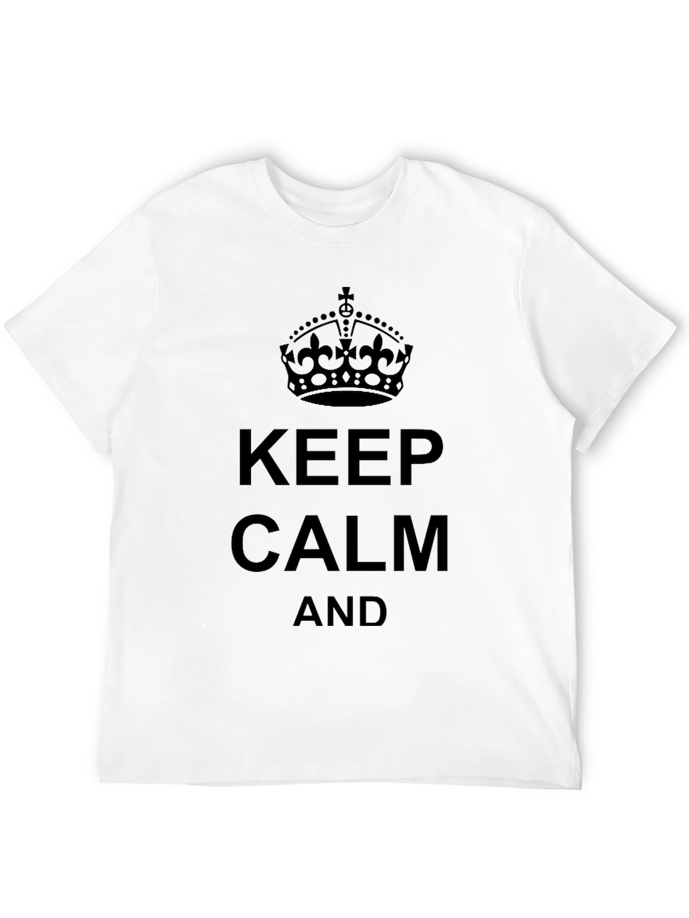 Keep Calm Black T-Shirt