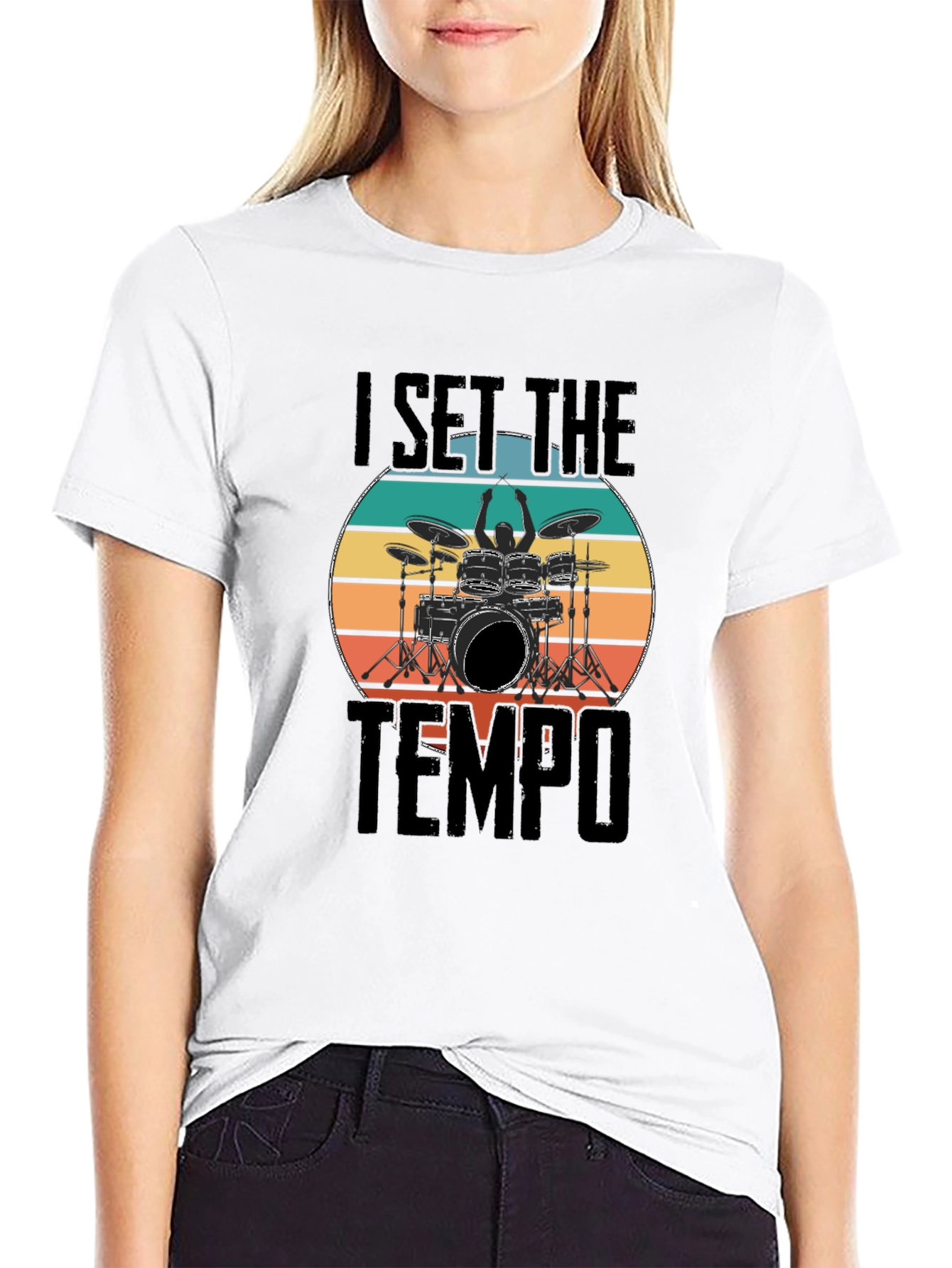 I Set The Tempo Drummer T-Shirt
