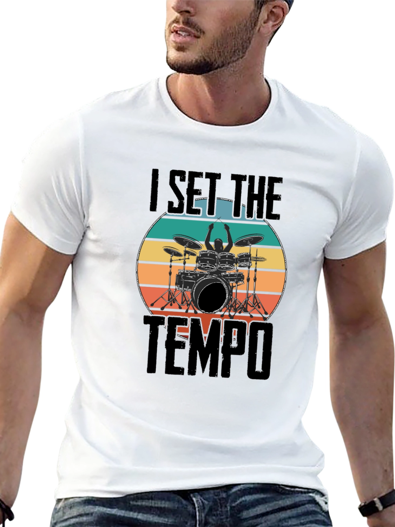 I Set The Tempo Drummer T-Shirt