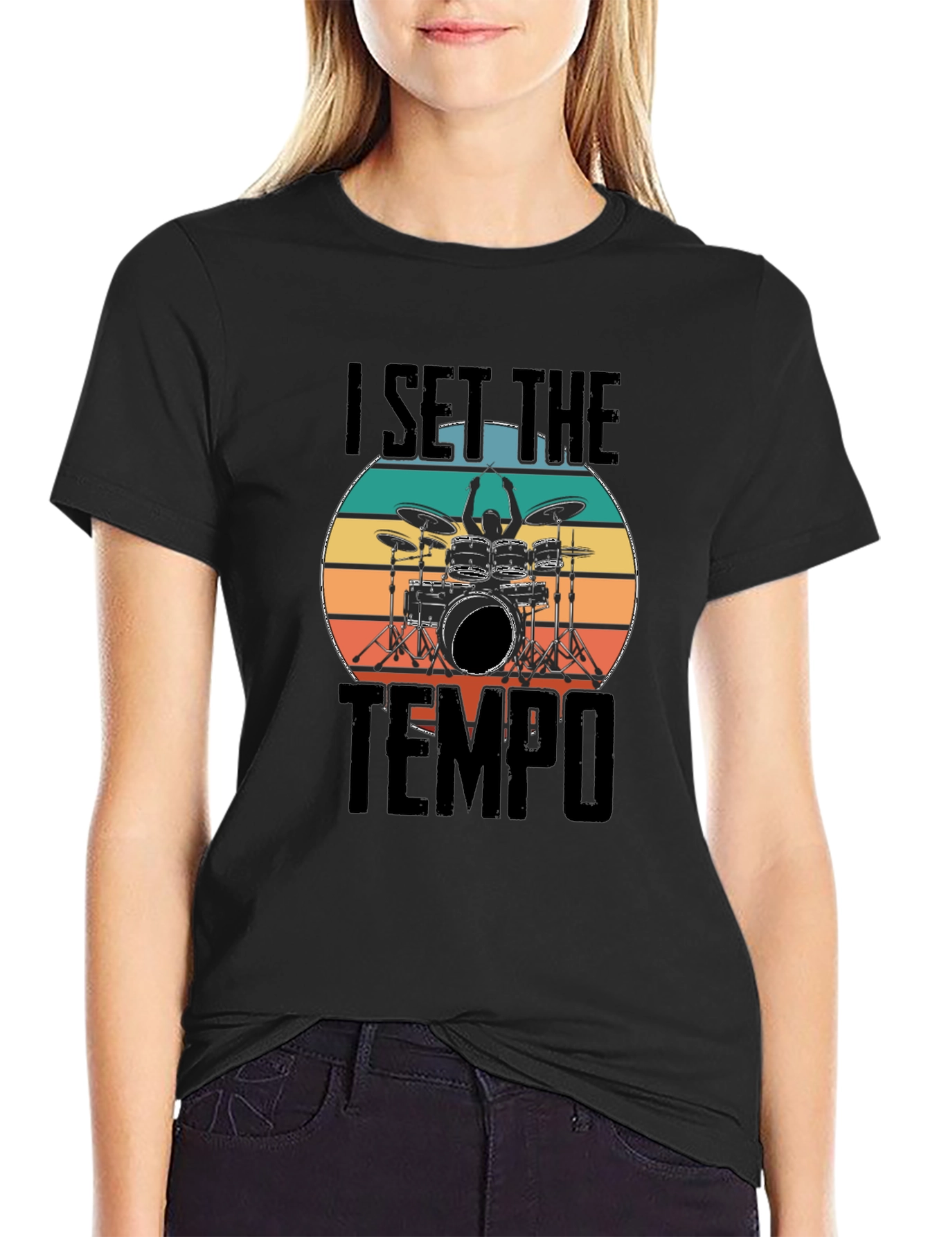 I Set The Tempo Drummer T-Shirt