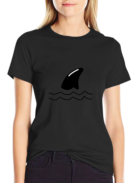 Shark Fin Graphic Tee - Mens Black T-Shirt