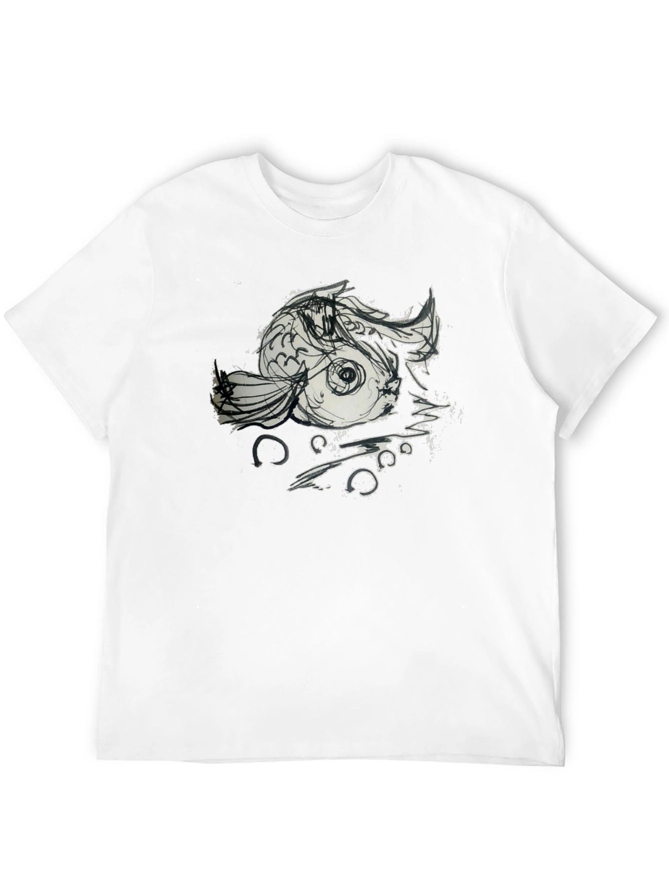 Koi Fish Graphic Tee - Unique Artistic Design