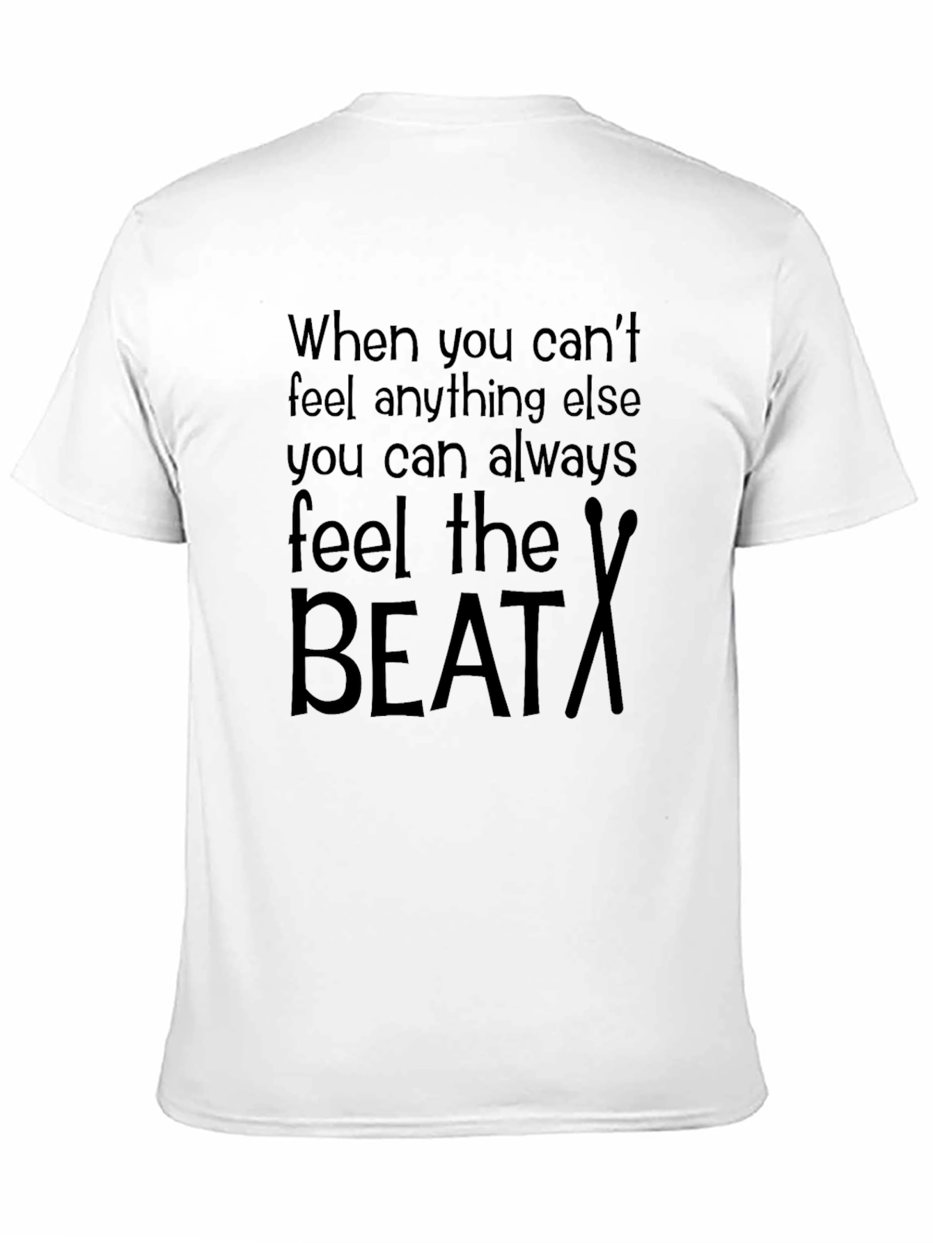 Feel the Beat Black Graphic Tee