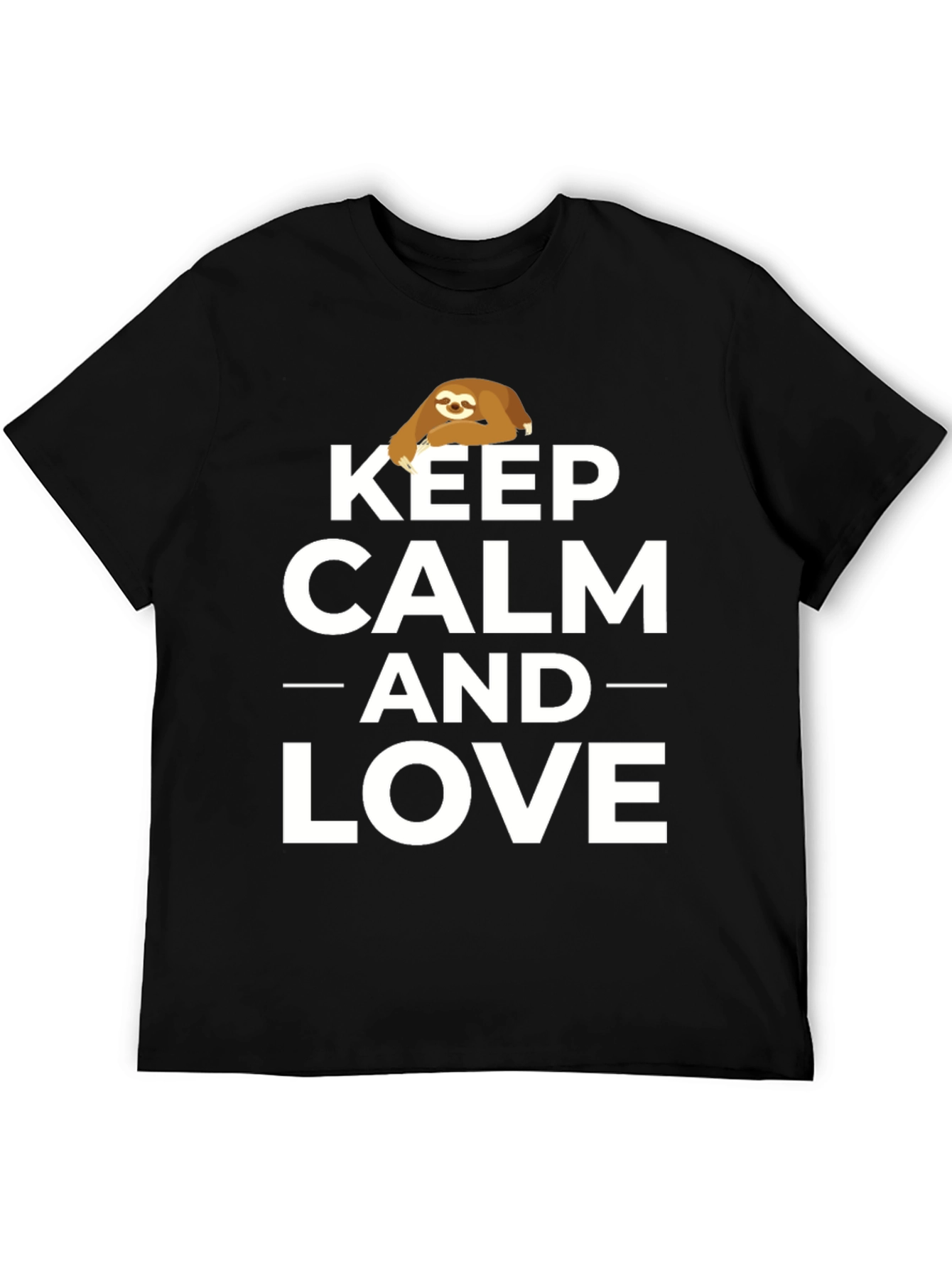 Keep Calm and Love Sloths Graphic Tee
