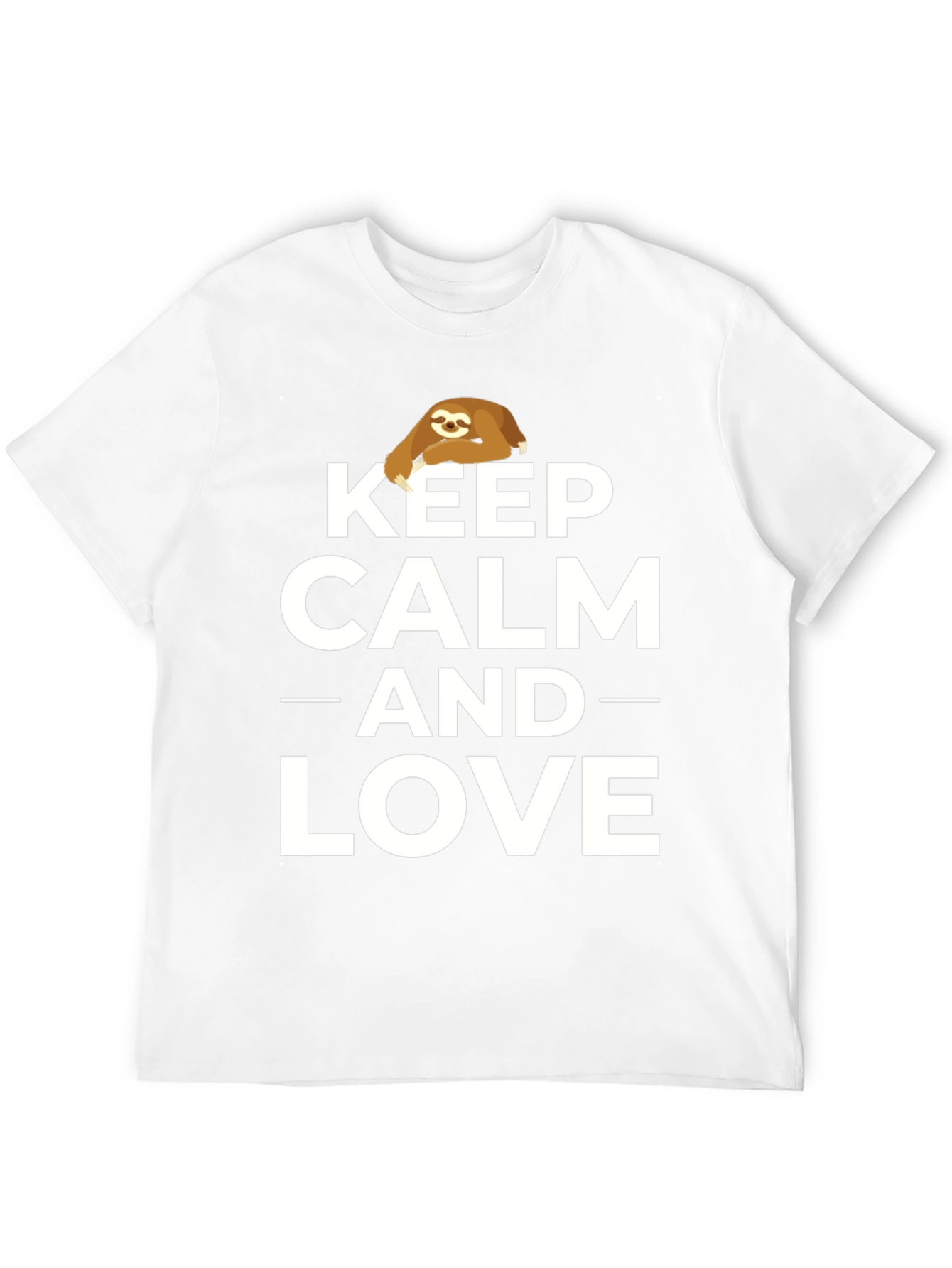 Keep Calm and Love Sloths Graphic Tee