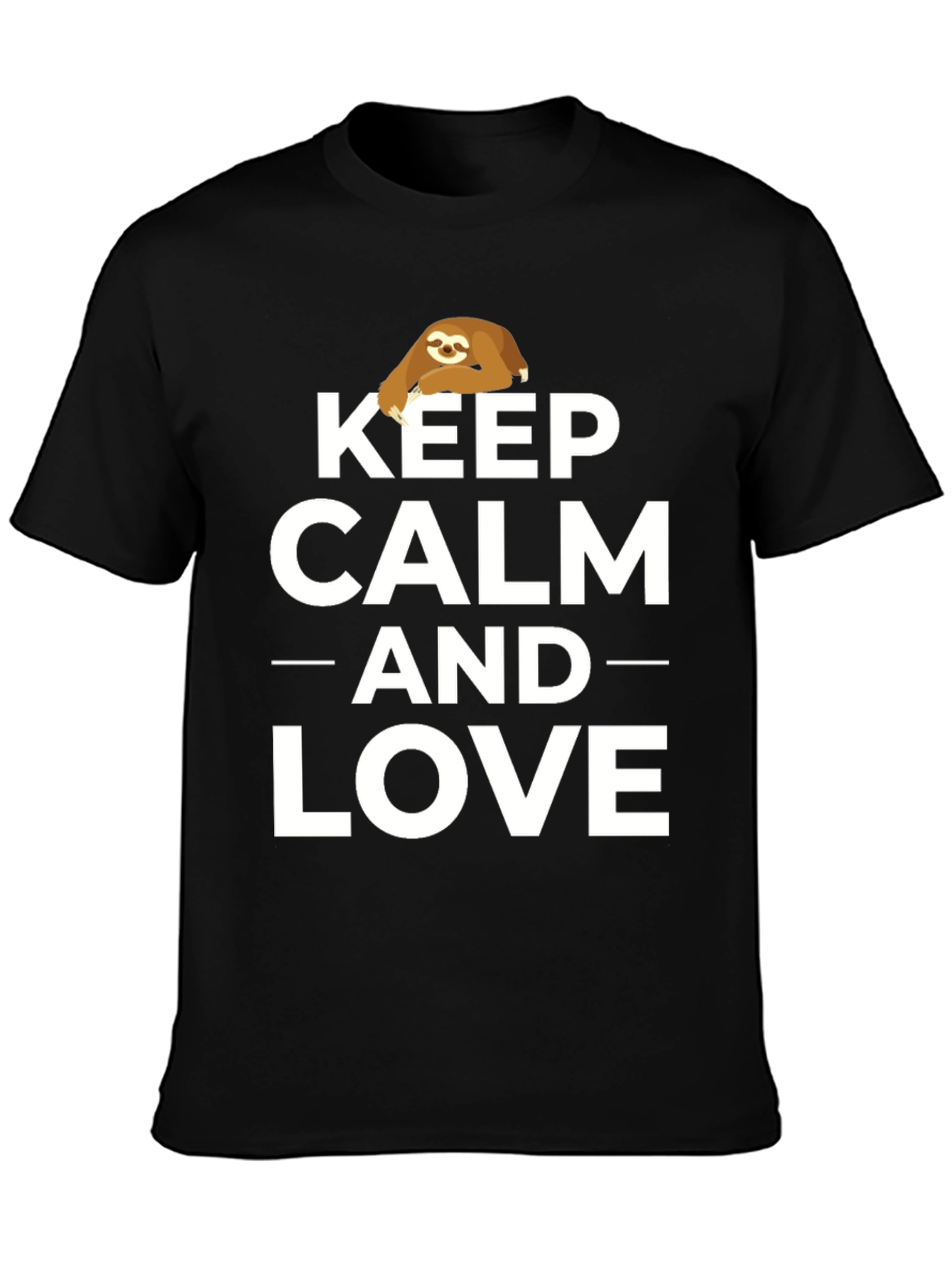 Keep Calm and Love Sloths Graphic Tee