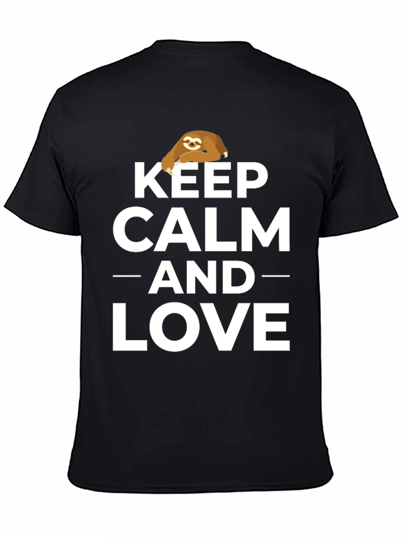 Keep Calm and Love Sloths Graphic Tee