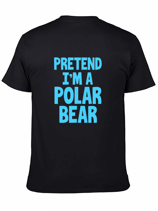 Pretend Im A Polar Bear T-Shirt Funny Costume Tee