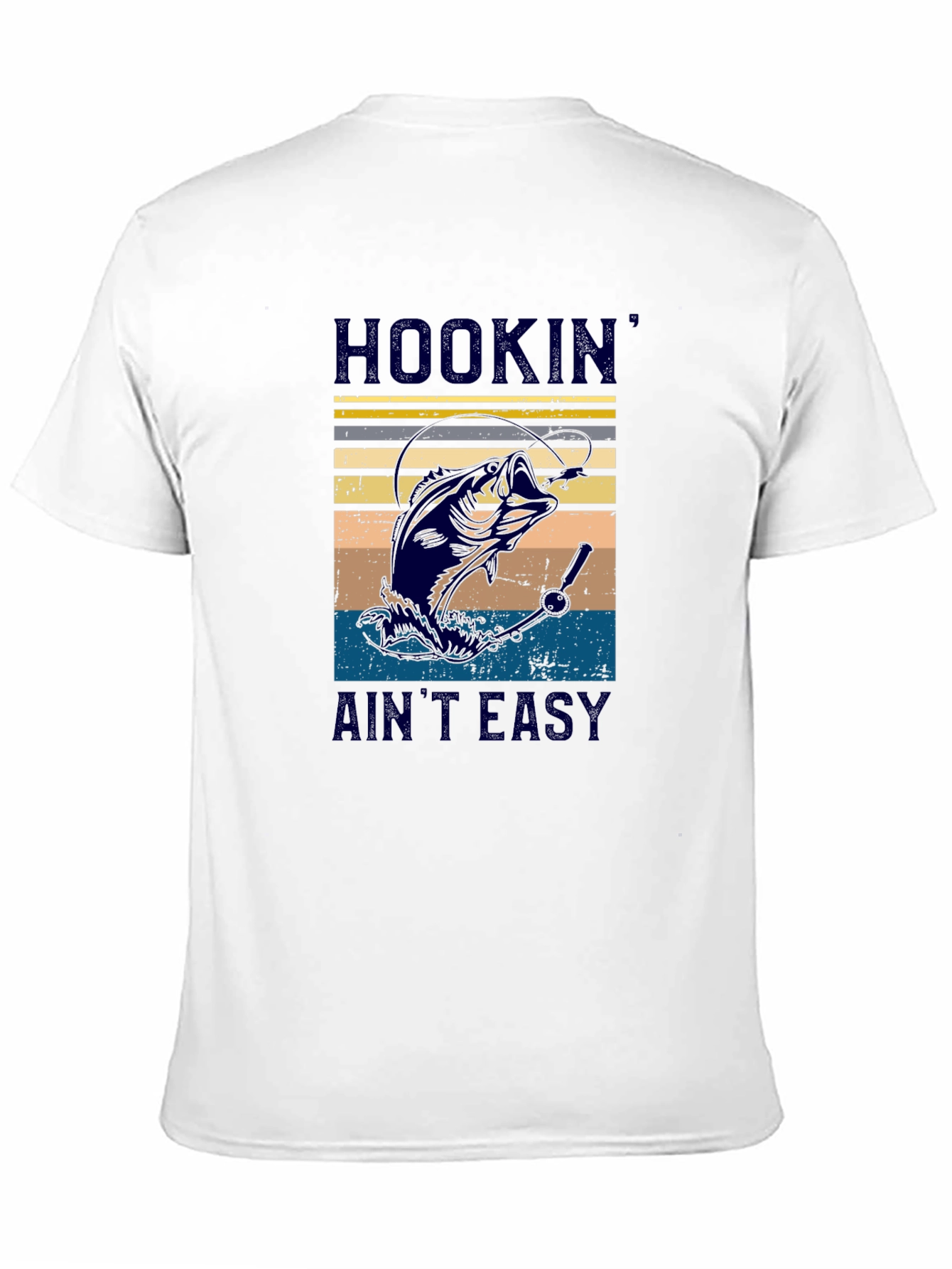 Hookin Aint Easy Fishing Graphic T-Shirt
