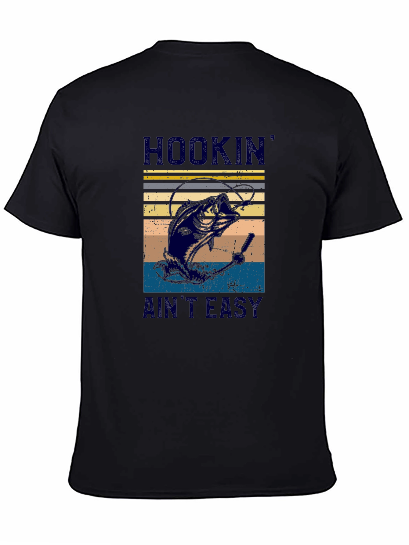 Hookin Aint Easy Fishing Graphic T-Shirt