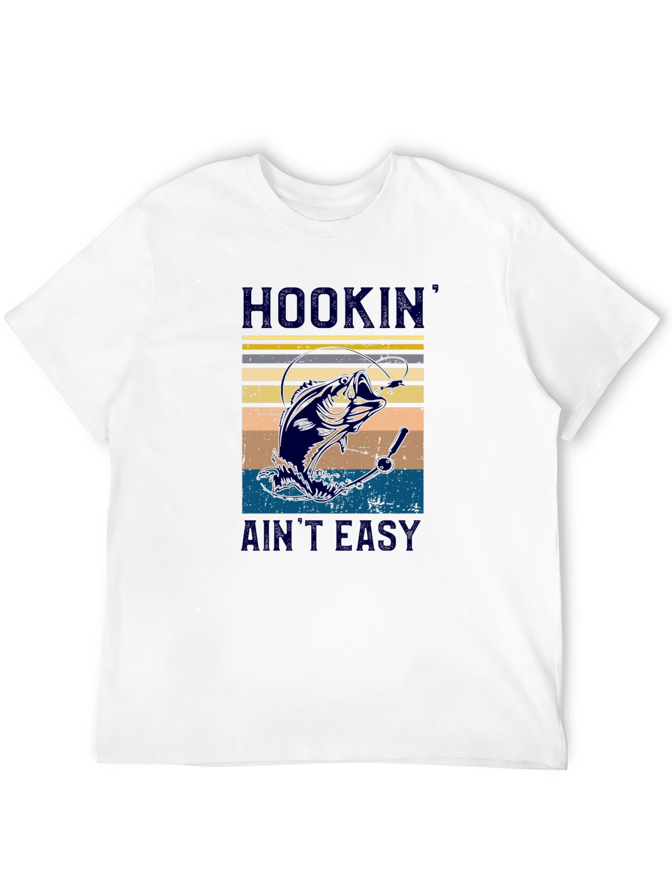 Hookin Aint Easy Fishing Graphic T-Shirt