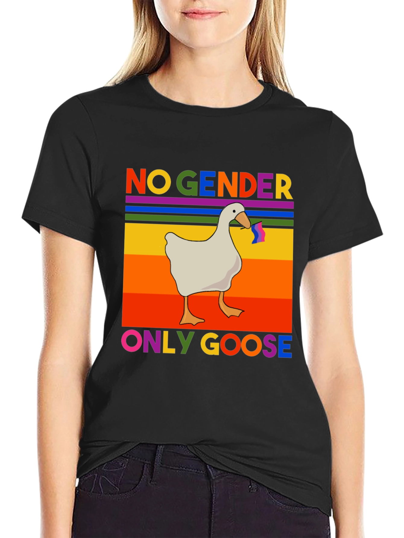 No Gender Only Goose LGBTQ Pride T-Shirt