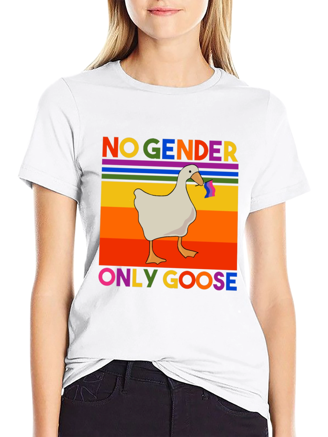 No Gender Only Goose LGBTQ Pride T-Shirt
