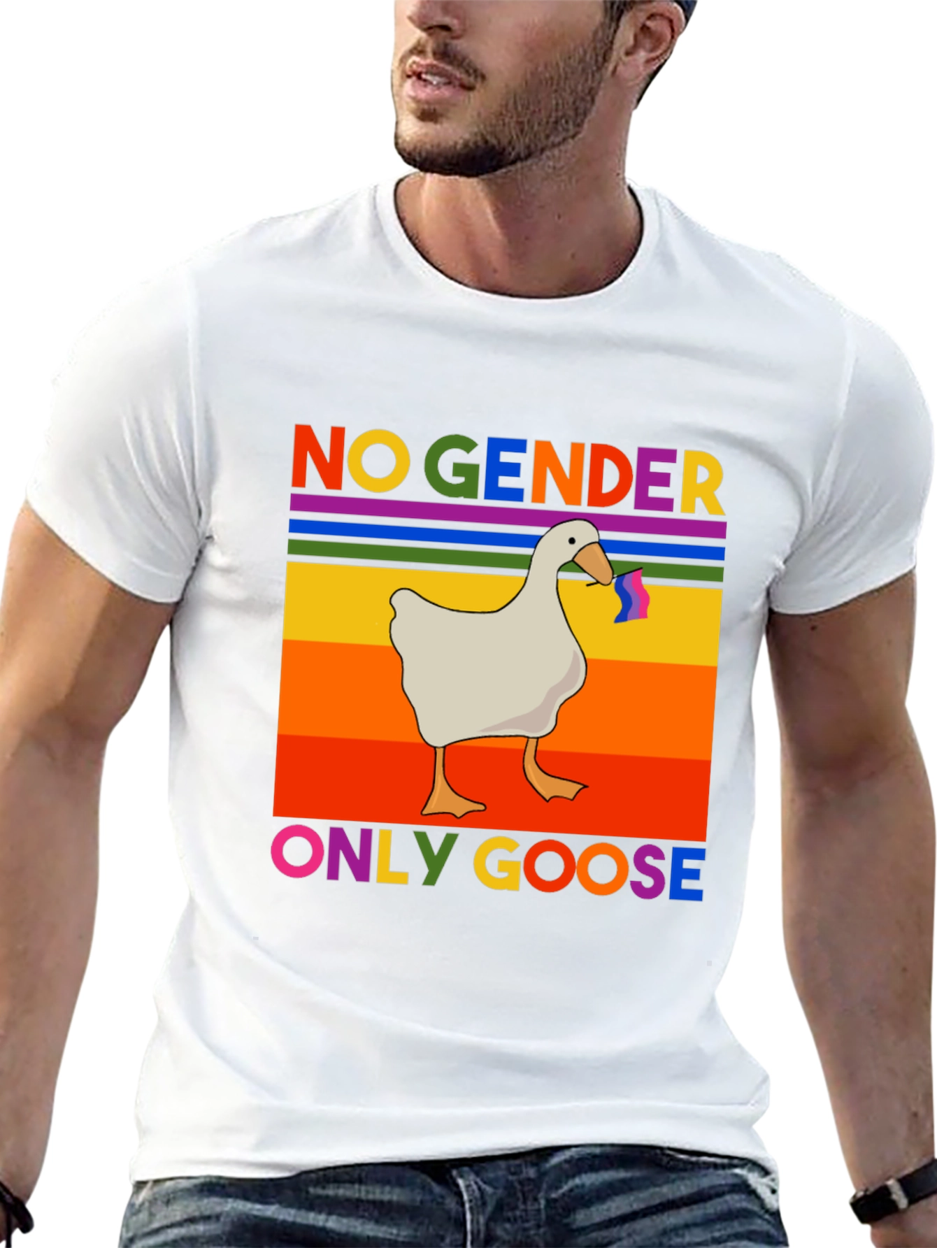 No Gender Only Goose LGBTQ Pride T-Shirt