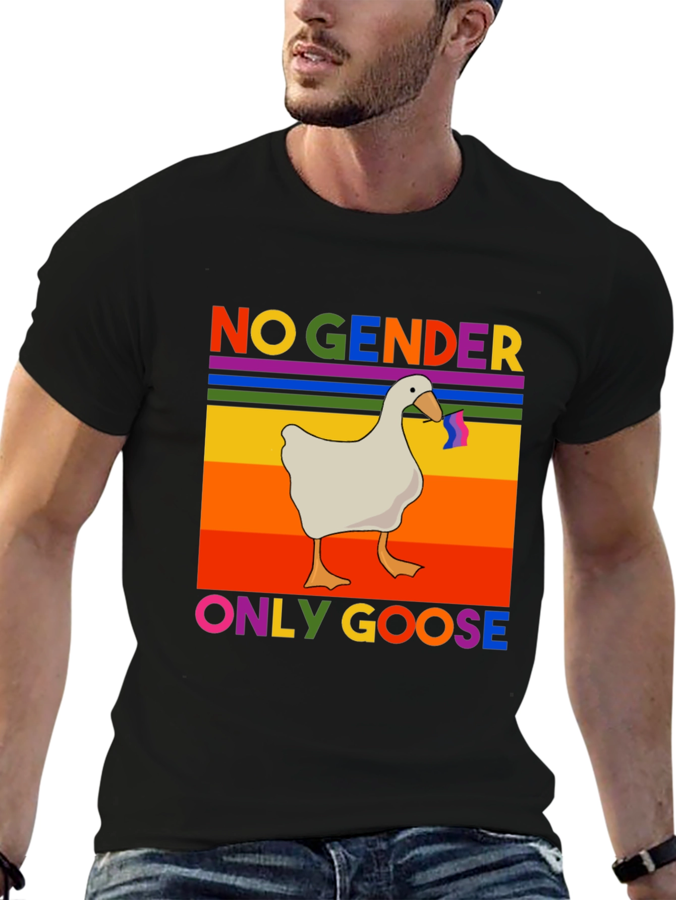 No Gender Only Goose LGBTQ Pride T-Shirt