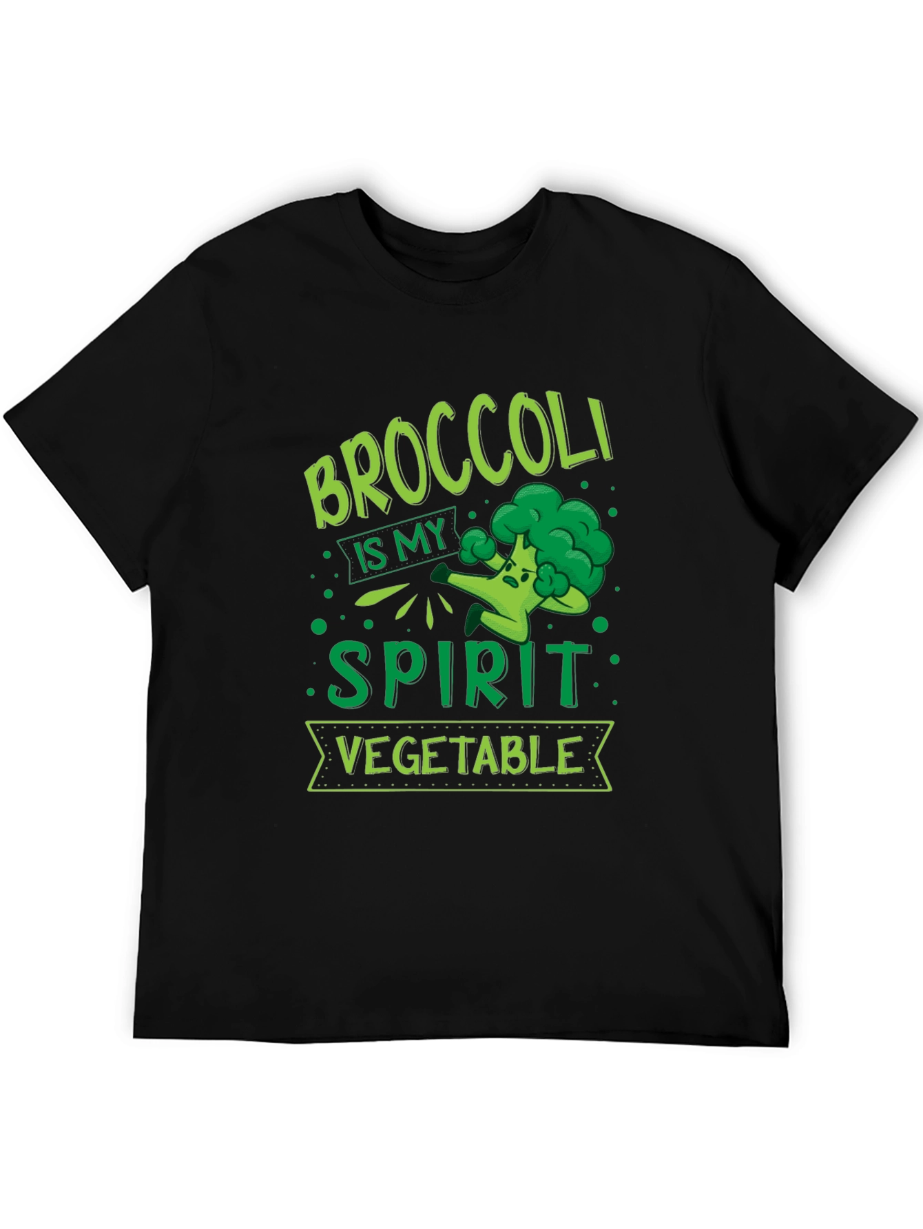 Broccoli is My Spirit Vegetable Graphic T-Shirt