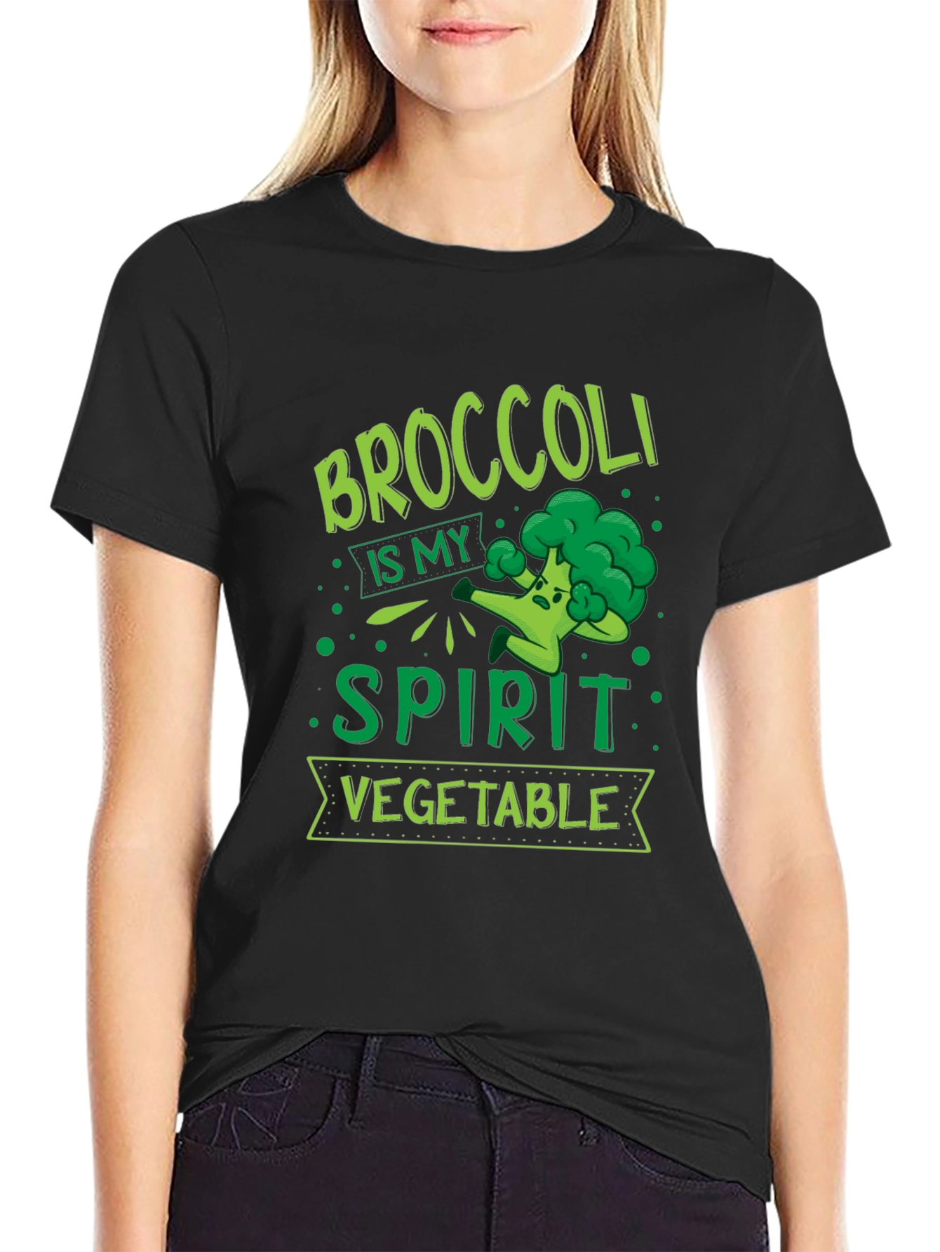 Broccoli is My Spirit Vegetable Graphic T-Shirt
