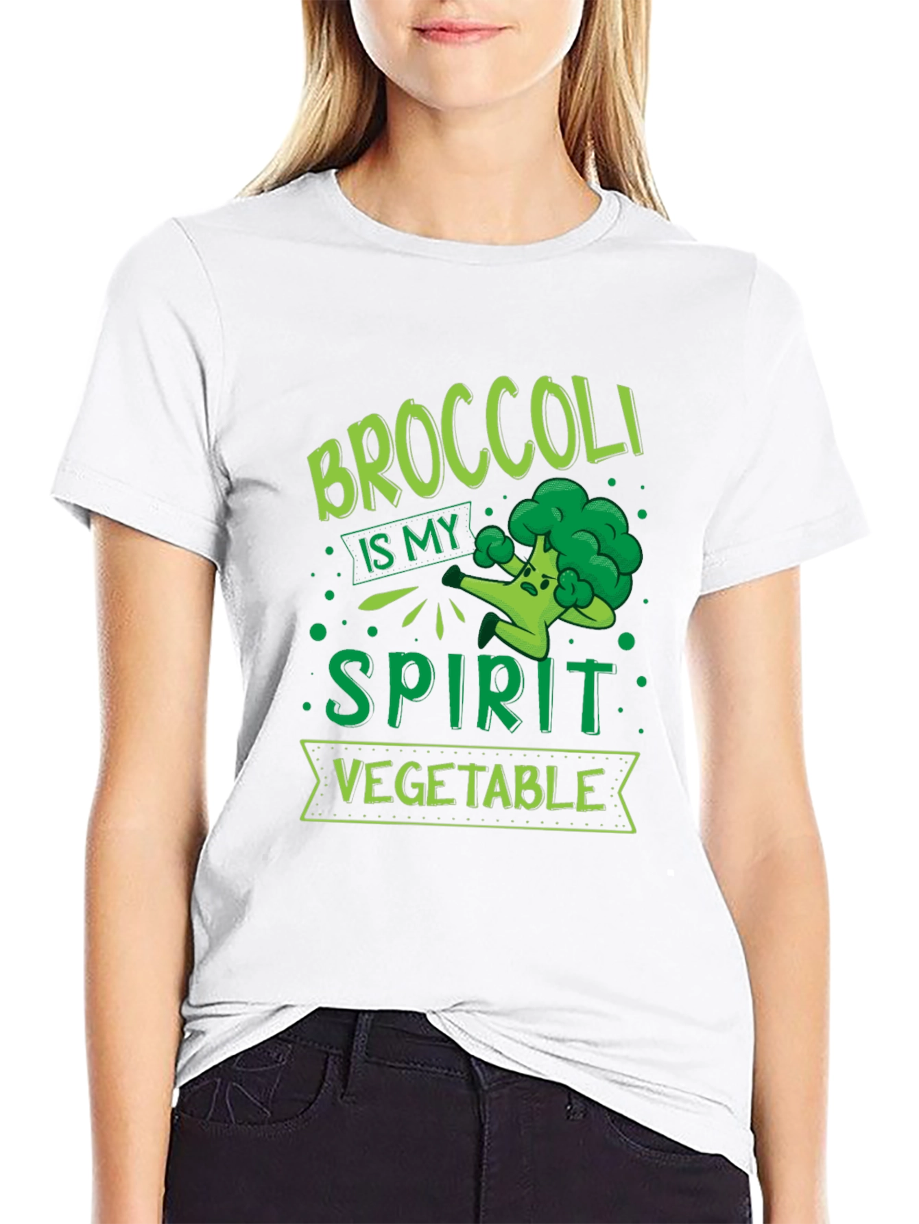 Broccoli is My Spirit Vegetable Graphic T-Shirt